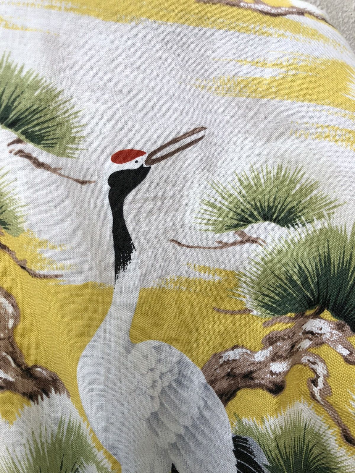 Vintage 80s NIIHAMA SONAMI Japanese Crane 3q Sleeve Button Shirt Size US S / EU 44-46 / 1 - 16 Thumbnail
