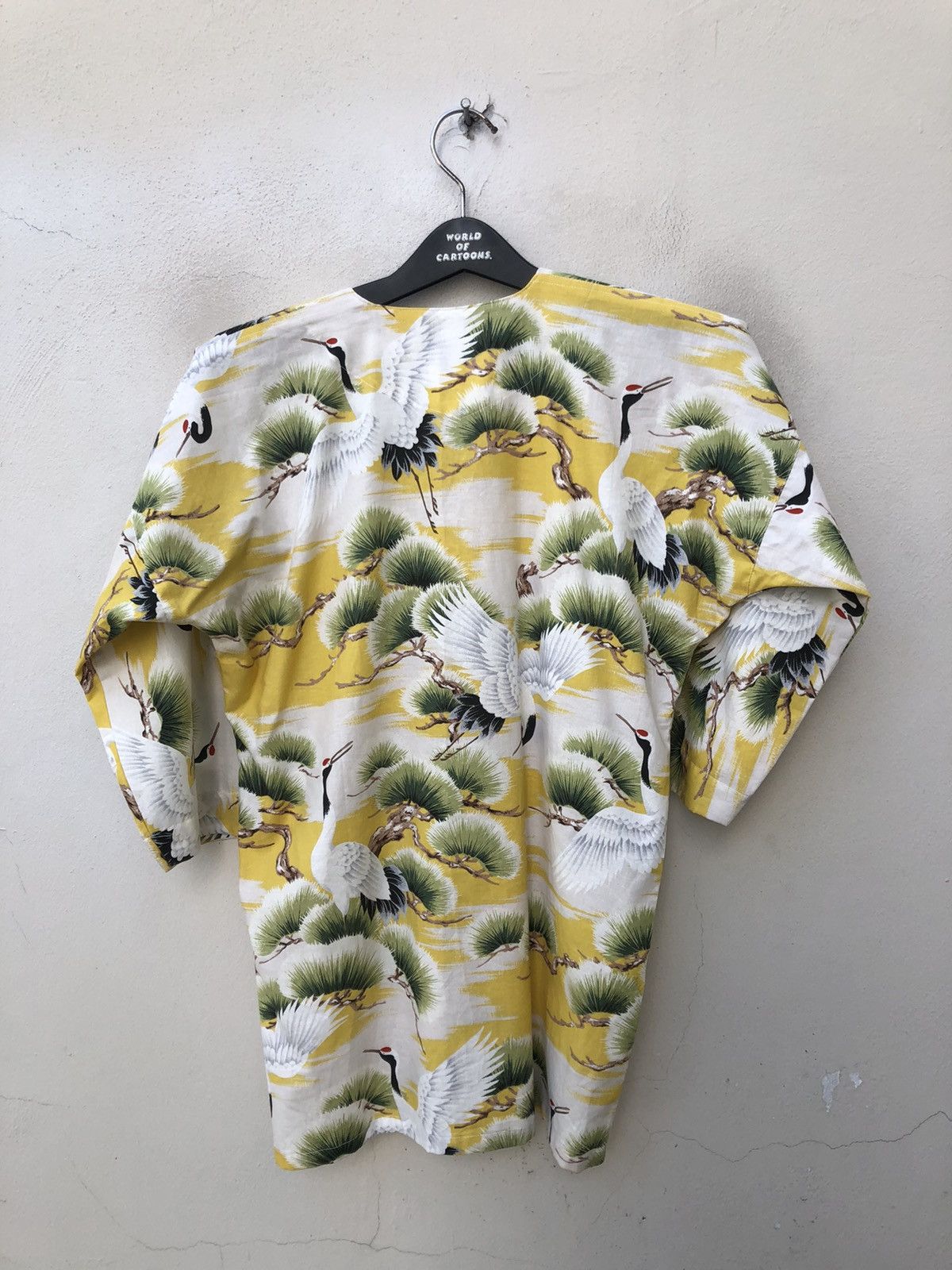 Vintage 80s NIIHAMA SONAMI Japanese Crane 3q Sleeve Button Shirt Size US S / EU 44-46 / 1 - 15 Thumbnail