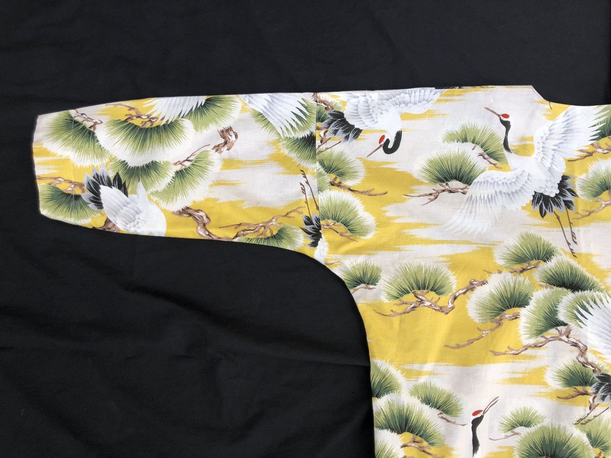 Vintage 80s NIIHAMA SONAMI Japanese Crane 3q Sleeve Button Shirt Size US S / EU 44-46 / 1 - 8 Thumbnail