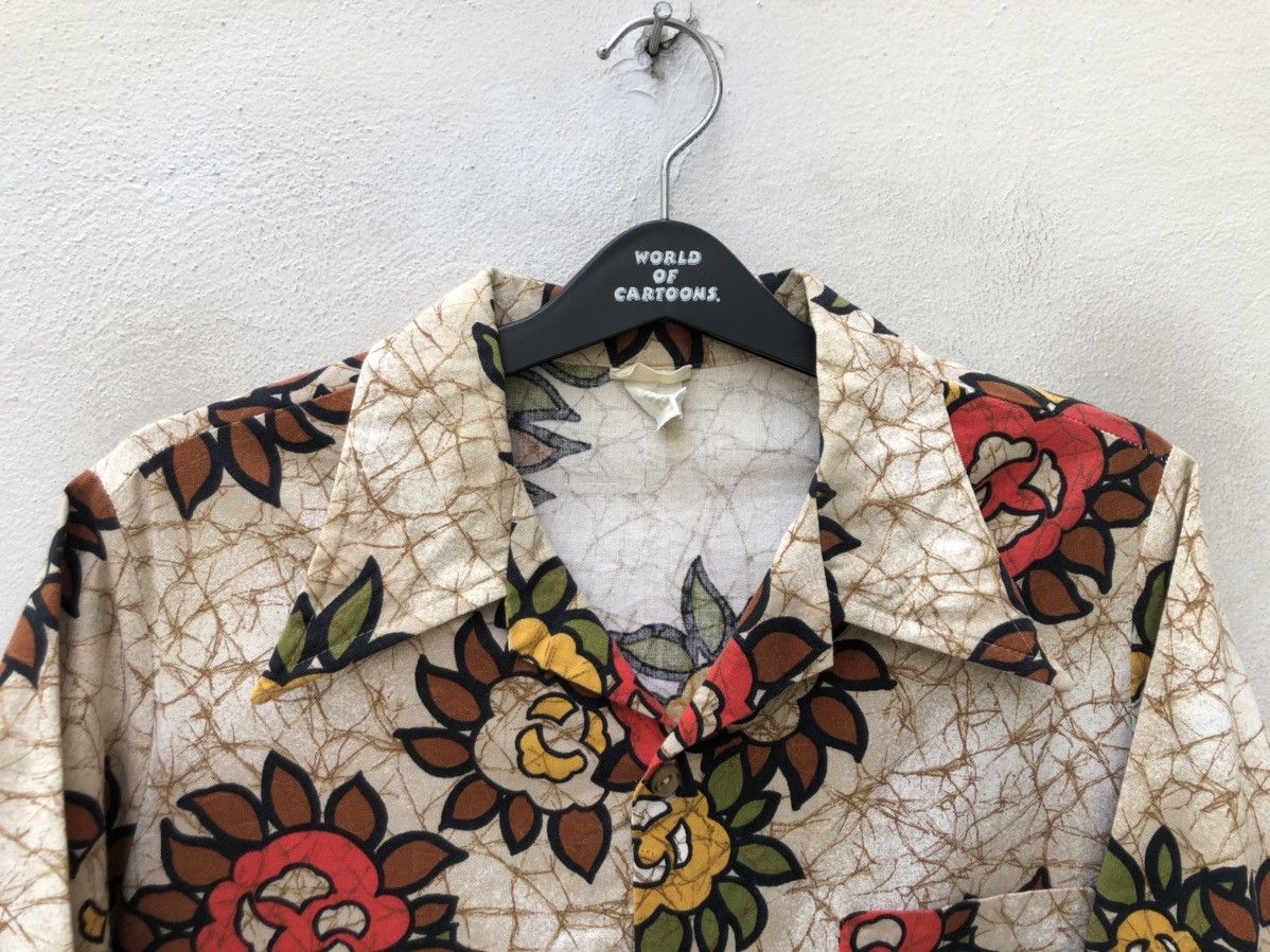 JCPenney × Vintage 60s 70s Towncraft Jc Penny Flowers Hawaiian Shirt Size US M / EU 48-50 / 2 - 4 Thumbnail