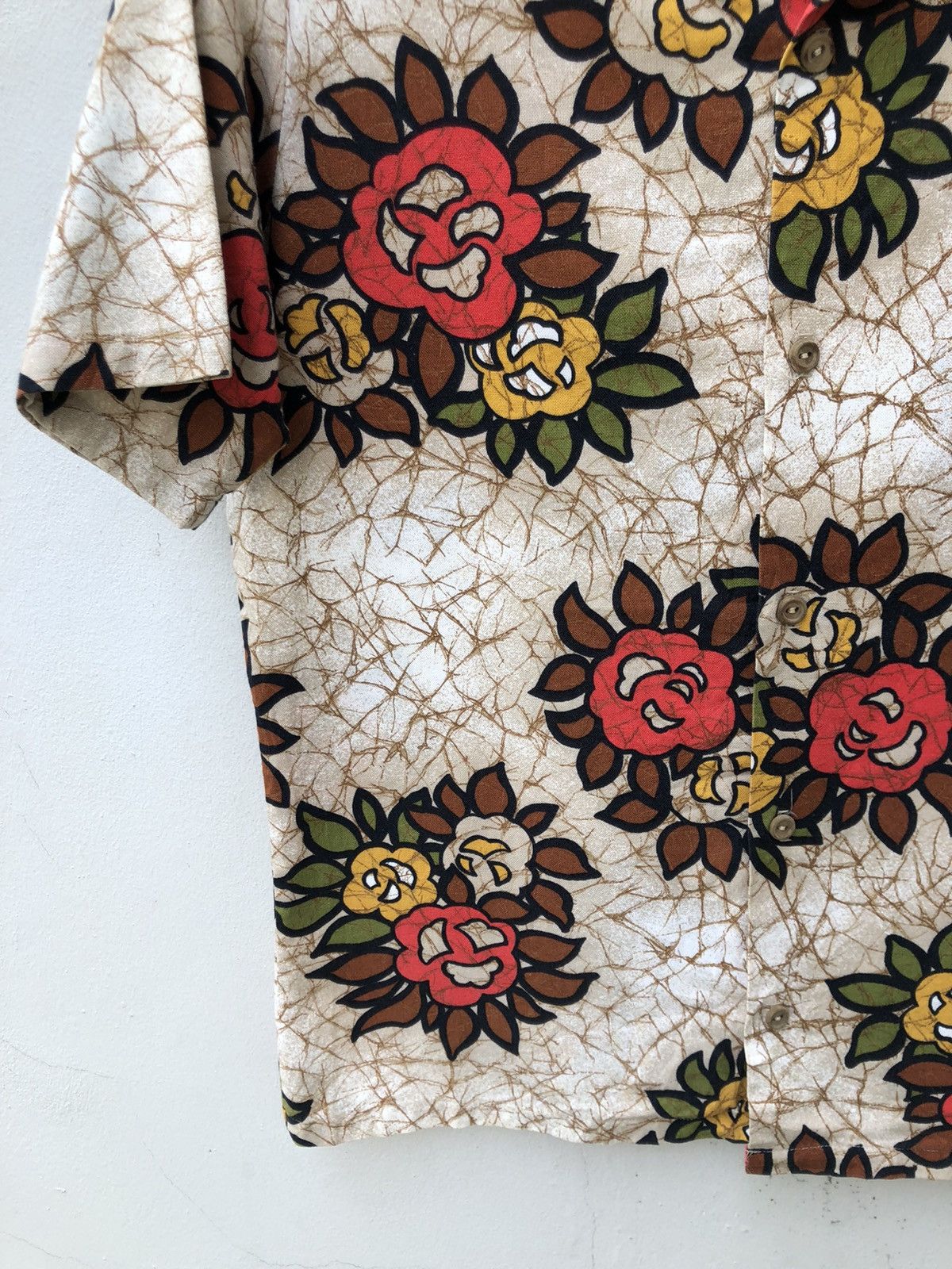 JCPenney × Vintage 60s 70s Towncraft Jc Penny Flowers Hawaiian Shirt Size US M / EU 48-50 / 2 - 9 Thumbnail