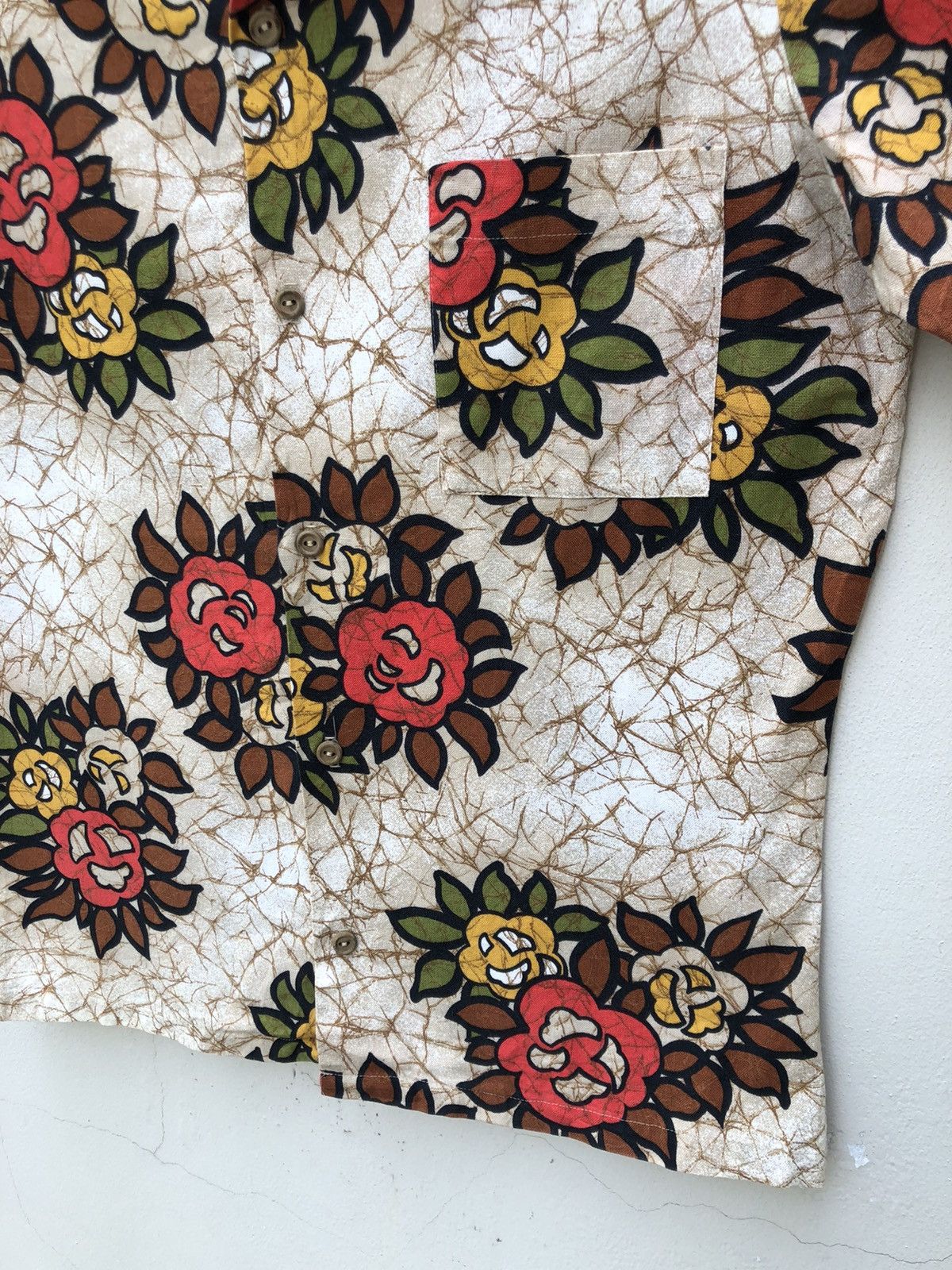 JCPenney × Vintage 60s 70s Towncraft Jc Penny Flowers Hawaiian Shirt Size US M / EU 48-50 / 2 - 8 Thumbnail