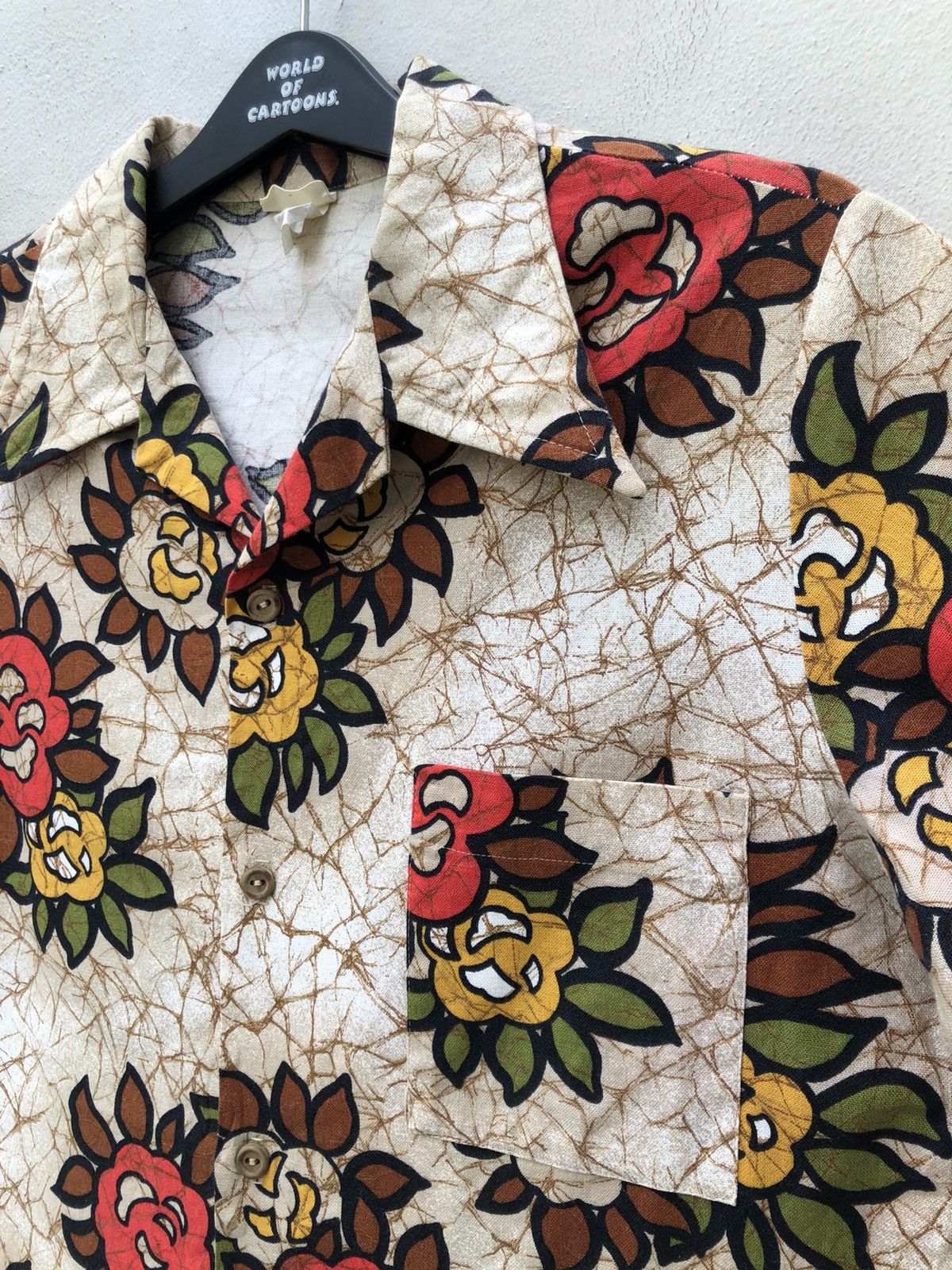 JCPenney × Vintage 60s 70s Towncraft Jc Penny Flowers Hawaiian Shirt Size US M / EU 48-50 / 2 - 6 Thumbnail