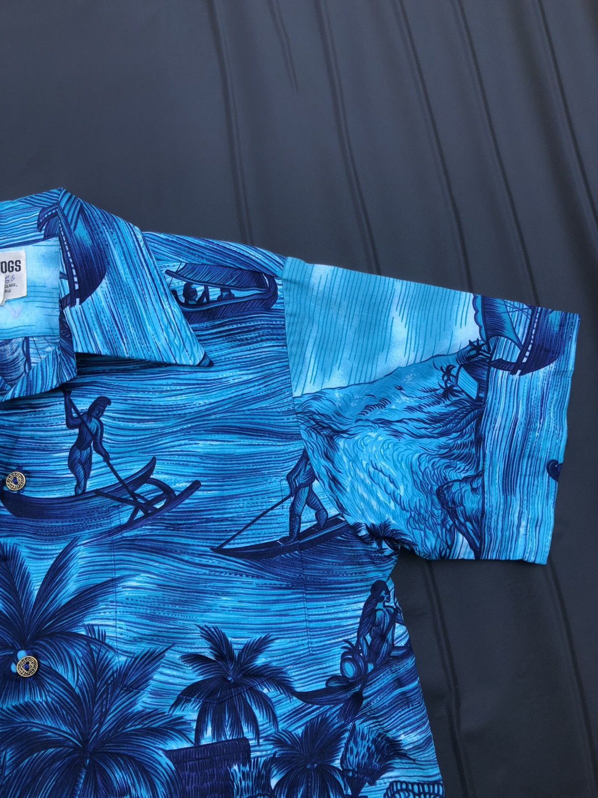 Vintage Vintage 60s 70s Island Togs Tiki Idol Hawaiian Shirt Size US S / EU 44-46 / 1 - 6 Thumbnail