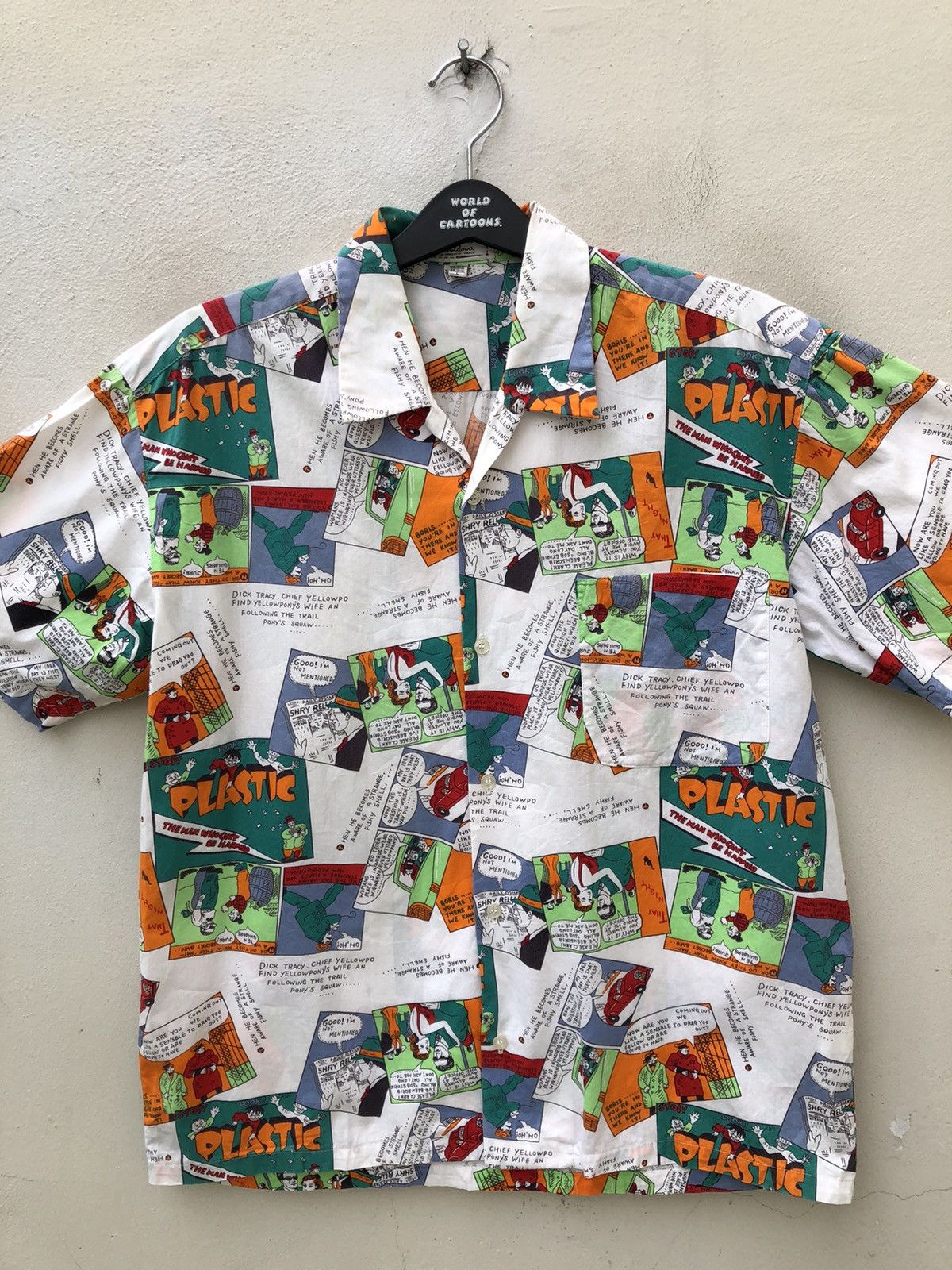 Vintage Vintage 80s 90s Goldova Made in Japan Hawaiian Comics Shirt Size US L / EU 52-54 / 3 - 4 Thumbnail