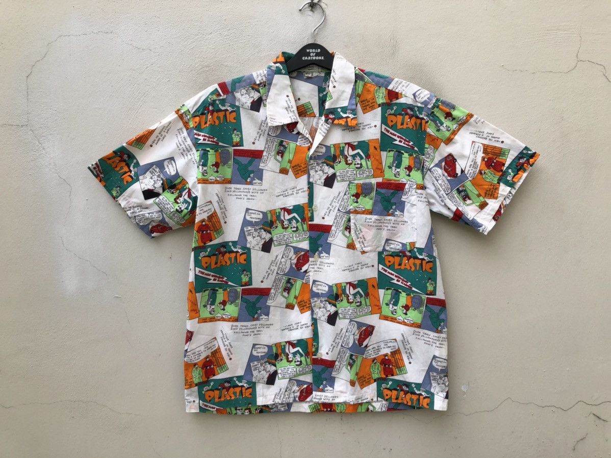 Vintage Vintage 80s 90s Goldova Made in Japan Hawaiian Comics Shirt Size US L / EU 52-54 / 3 - 3 Thumbnail