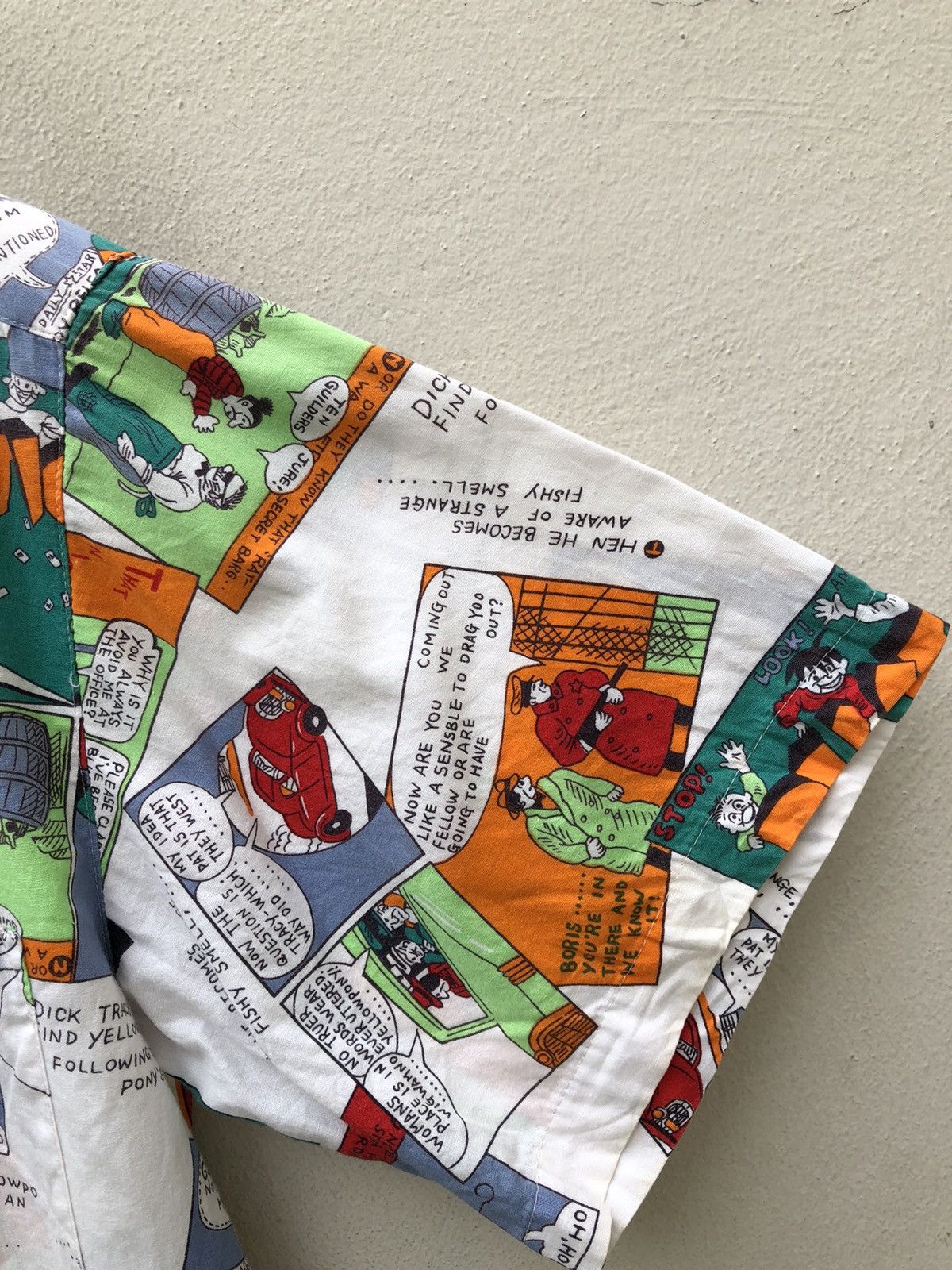 Vintage Vintage 80s 90s Goldova Made in Japan Hawaiian Comics Shirt Size US L / EU 52-54 / 3 - 8 Thumbnail