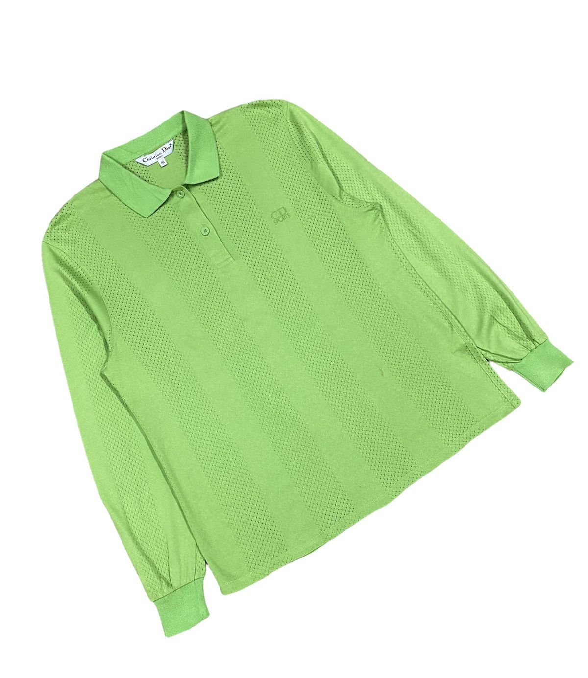 Christian Dior Monsieur Vtg 🔥Christian Dior Sports Mesh Cotton Polo Shirt Size US M / EU 48-50 / 2 - 4 Thumbnail