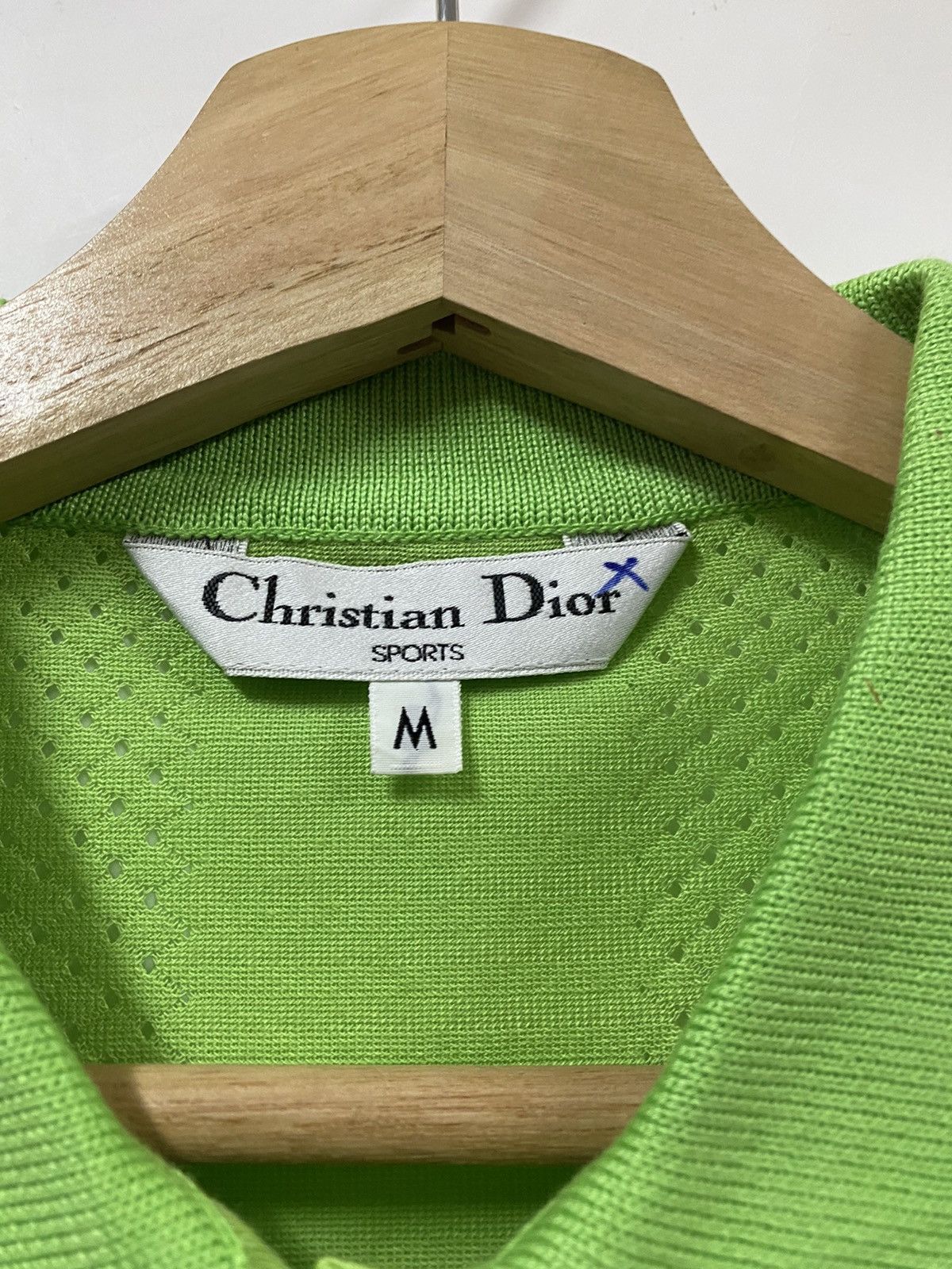 Christian Dior Monsieur Vtg 🔥Christian Dior Sports Mesh Cotton Polo Shirt Size US M / EU 48-50 / 2 - 9 Thumbnail