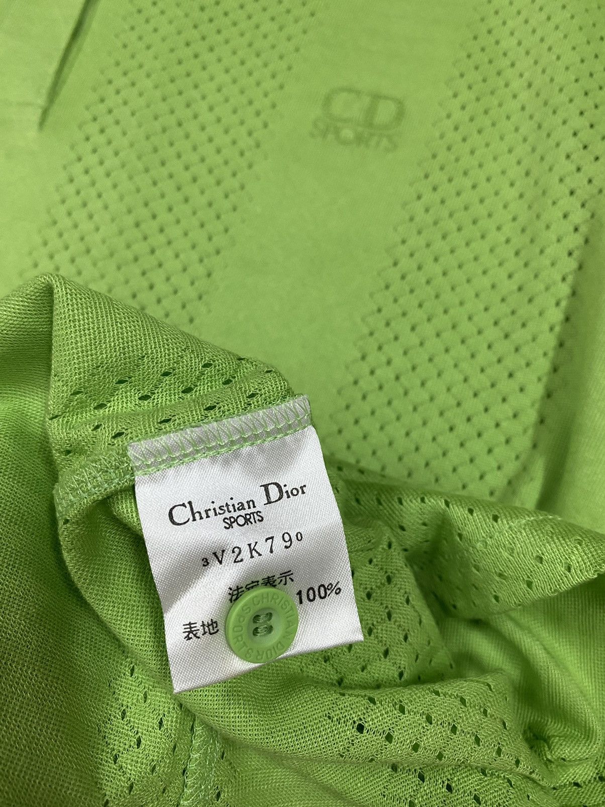 Christian Dior Monsieur Vtg 🔥Christian Dior Sports Mesh Cotton Polo Shirt Size US M / EU 48-50 / 2 - 11 Thumbnail