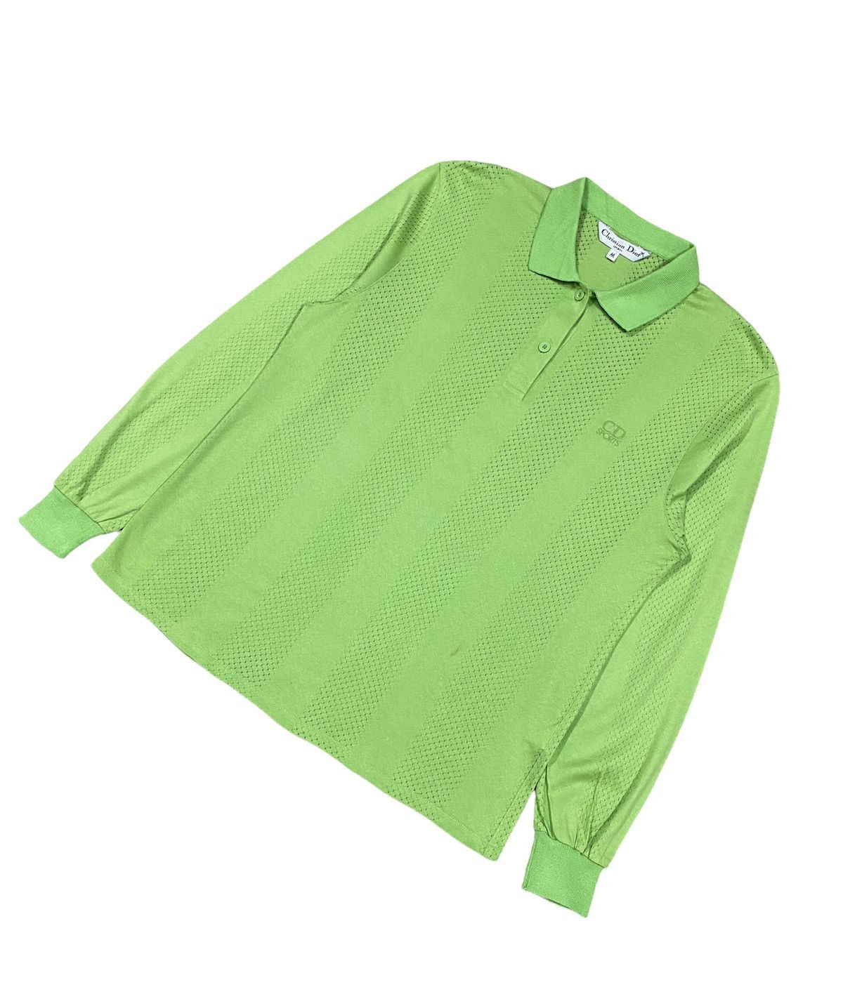 Christian Dior Monsieur Vtg 🔥Christian Dior Sports Mesh Cotton Polo Shirt Size US M / EU 48-50 / 2 - 5 Thumbnail