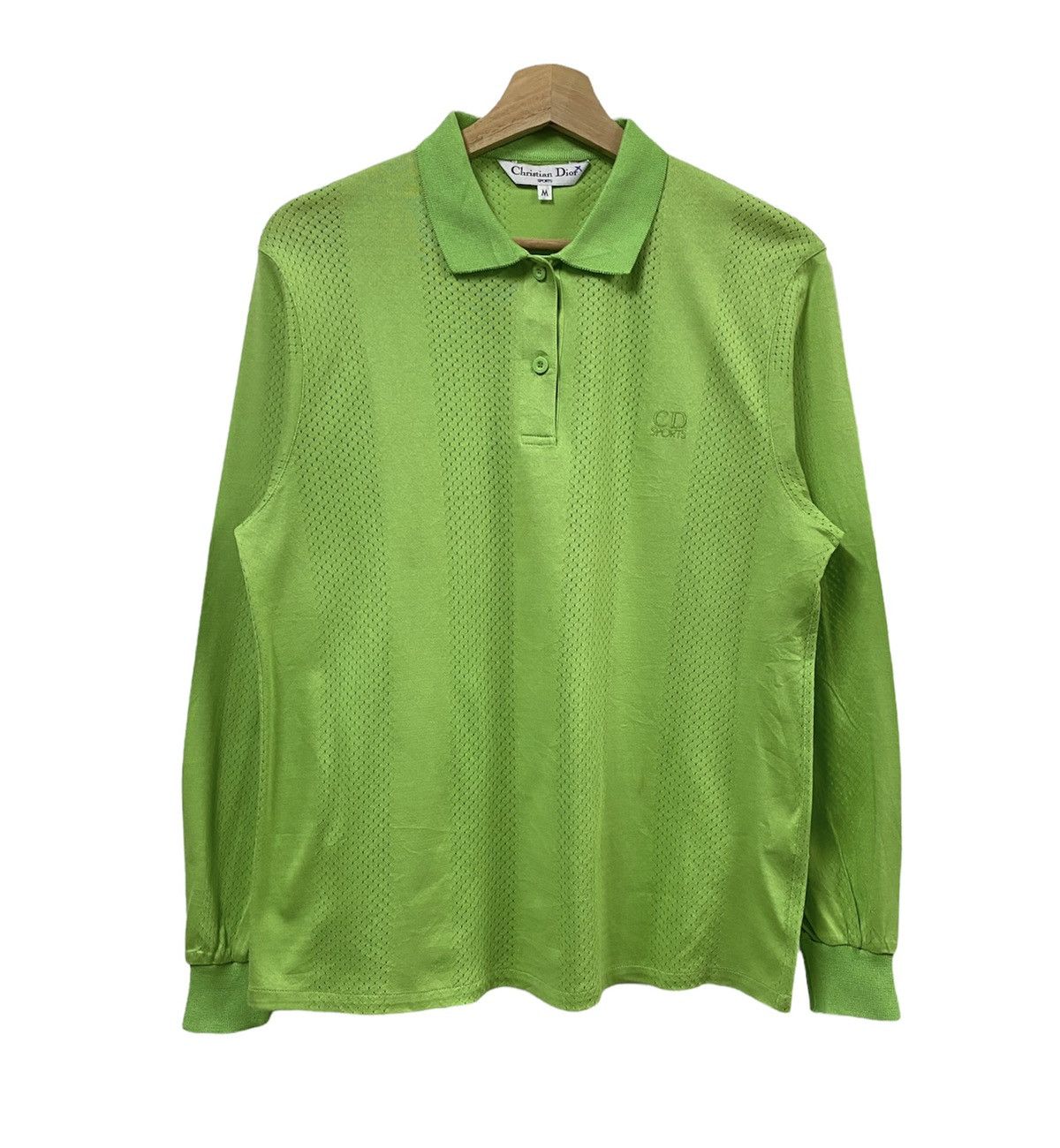 Christian Dior Monsieur Vtg 🔥Christian Dior Sports Mesh Cotton Polo Shirt Size US M / EU 48-50 / 2 - 2 Thumbnail