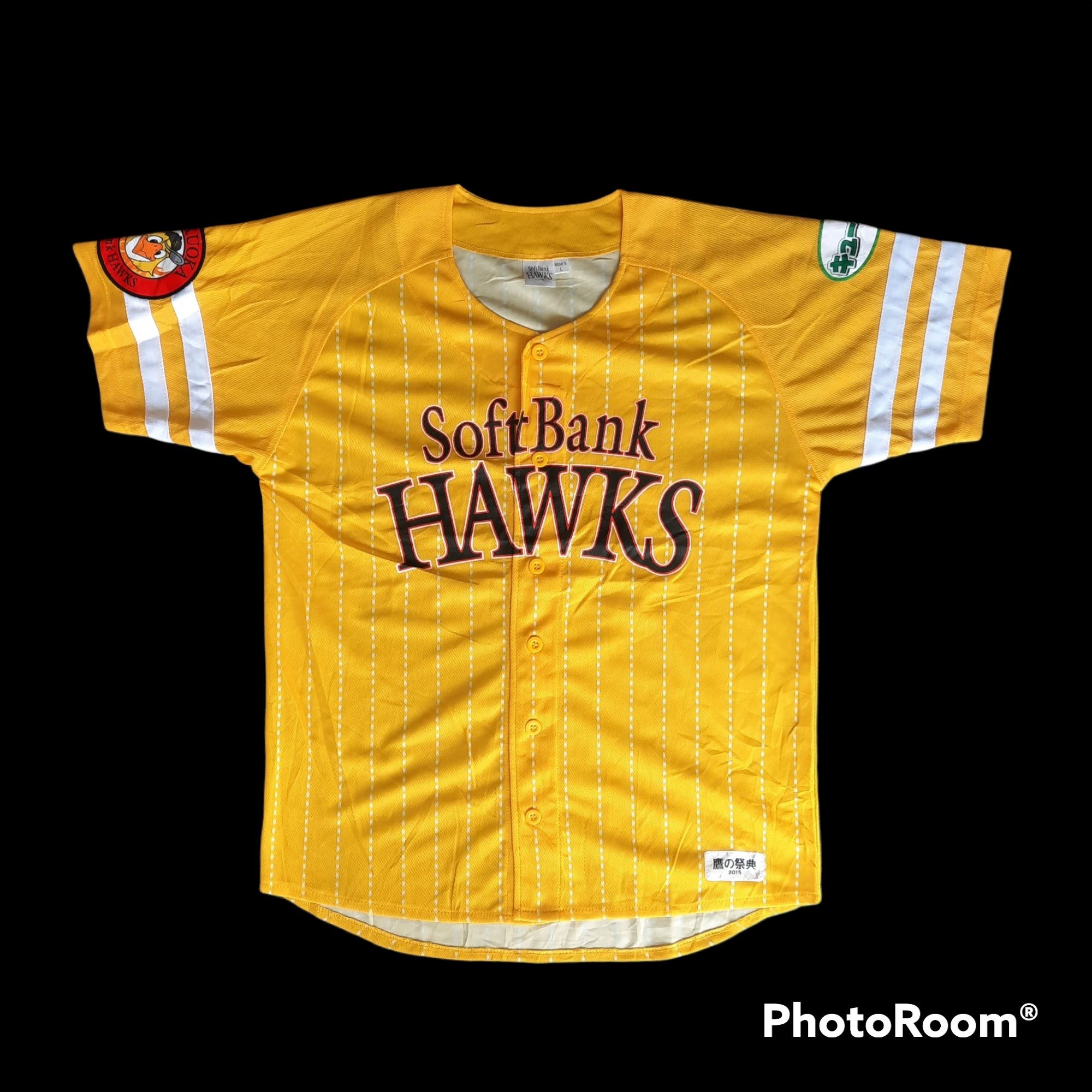 NPB 2014 Fukuoka SoftBank HAWKS Jersey Baseball SIZE~~S &M L XL Stitches