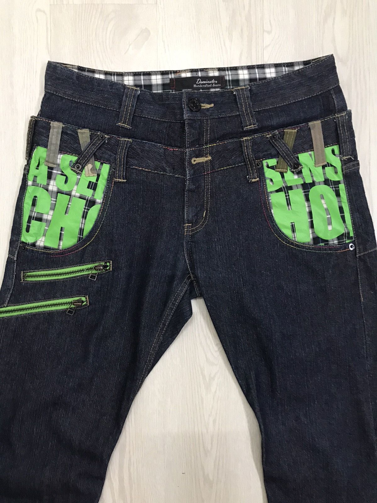 Japanese Brand × Vintage Dominate Handcrafted Japan Double Waist Jeans Size US 32 / EU 48 - 3 Thumbnail
