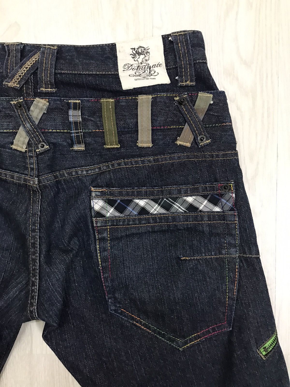 Japanese Brand × Vintage Dominate Handcrafted Japan Double Waist Jeans Size US 32 / EU 48 - 10 Thumbnail