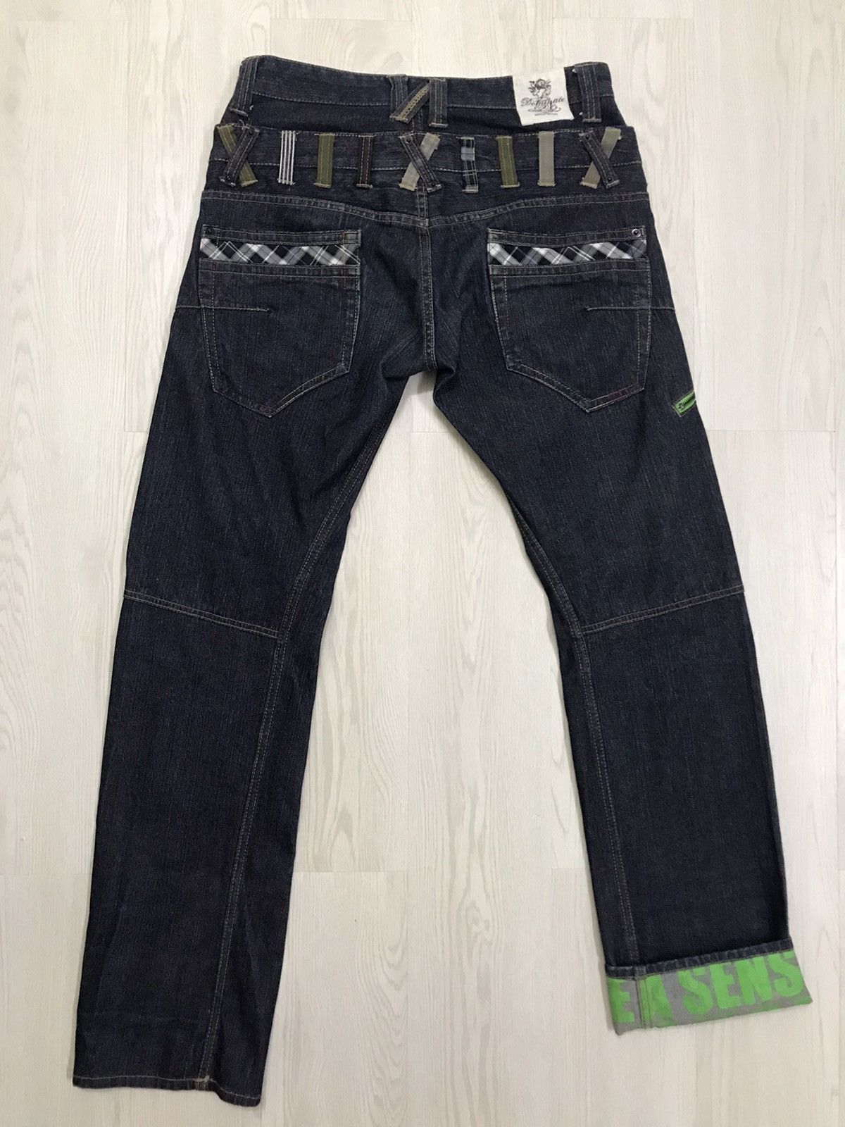 Japanese Brand × Vintage Dominate Handcrafted Japan Double Waist Jeans Size US 32 / EU 48 - 2 Thumbnail