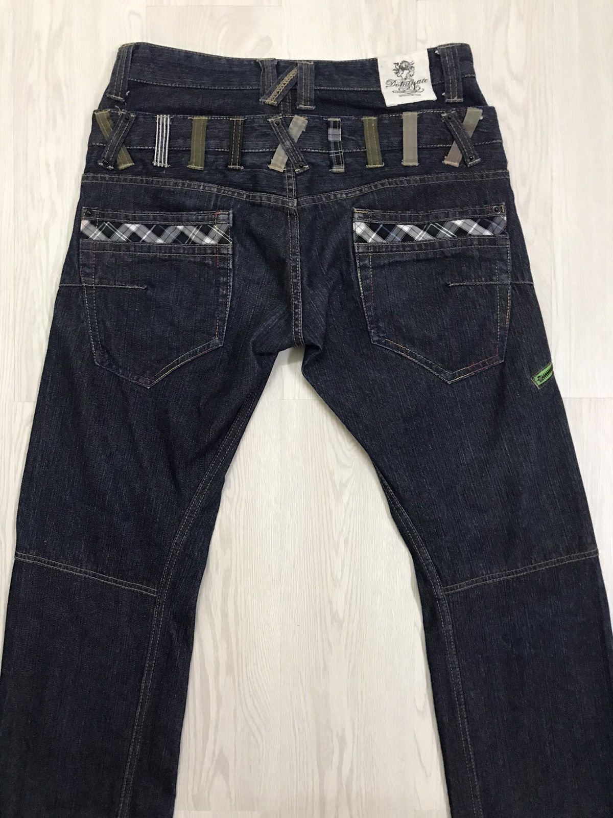 Japanese Brand × Vintage Dominate Handcrafted Japan Double Waist Jeans Size US 32 / EU 48 - 8 Thumbnail