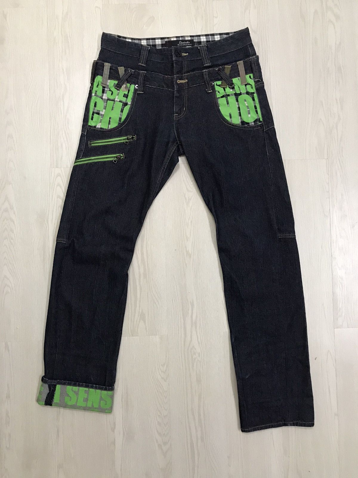 Japanese Brand × Vintage Dominate Handcrafted Japan Double Waist Jeans Size US 32 / EU 48 - 1 Thumbnail