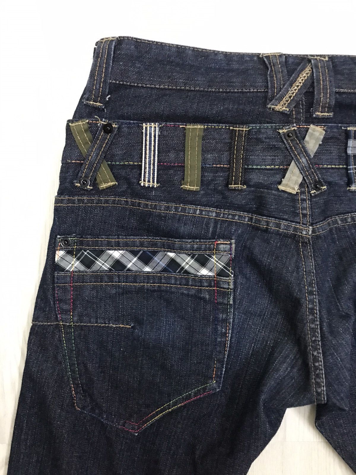 Japanese Brand × Vintage Dominate Handcrafted Japan Double Waist Jeans Size US 32 / EU 48 - 11 Thumbnail