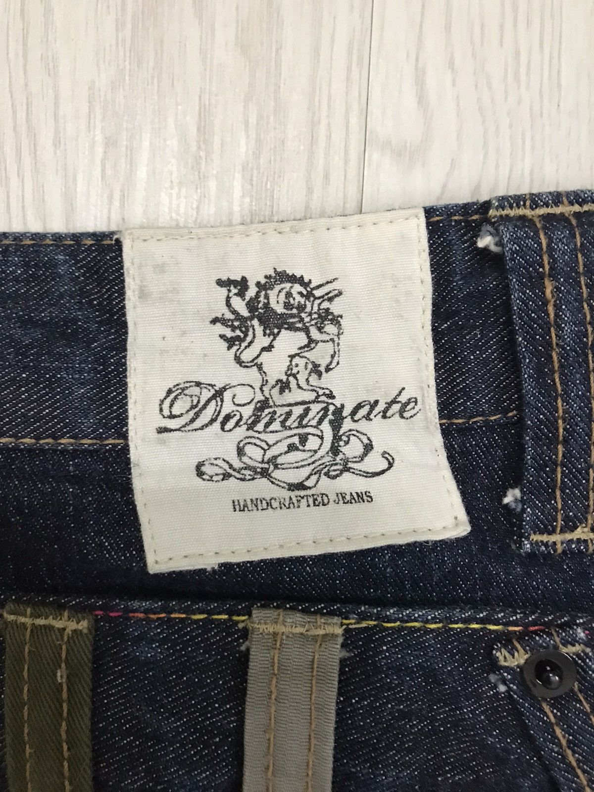 Japanese Brand × Vintage Dominate Handcrafted Japan Double Waist Jeans Size US 32 / EU 48 - 12 Thumbnail