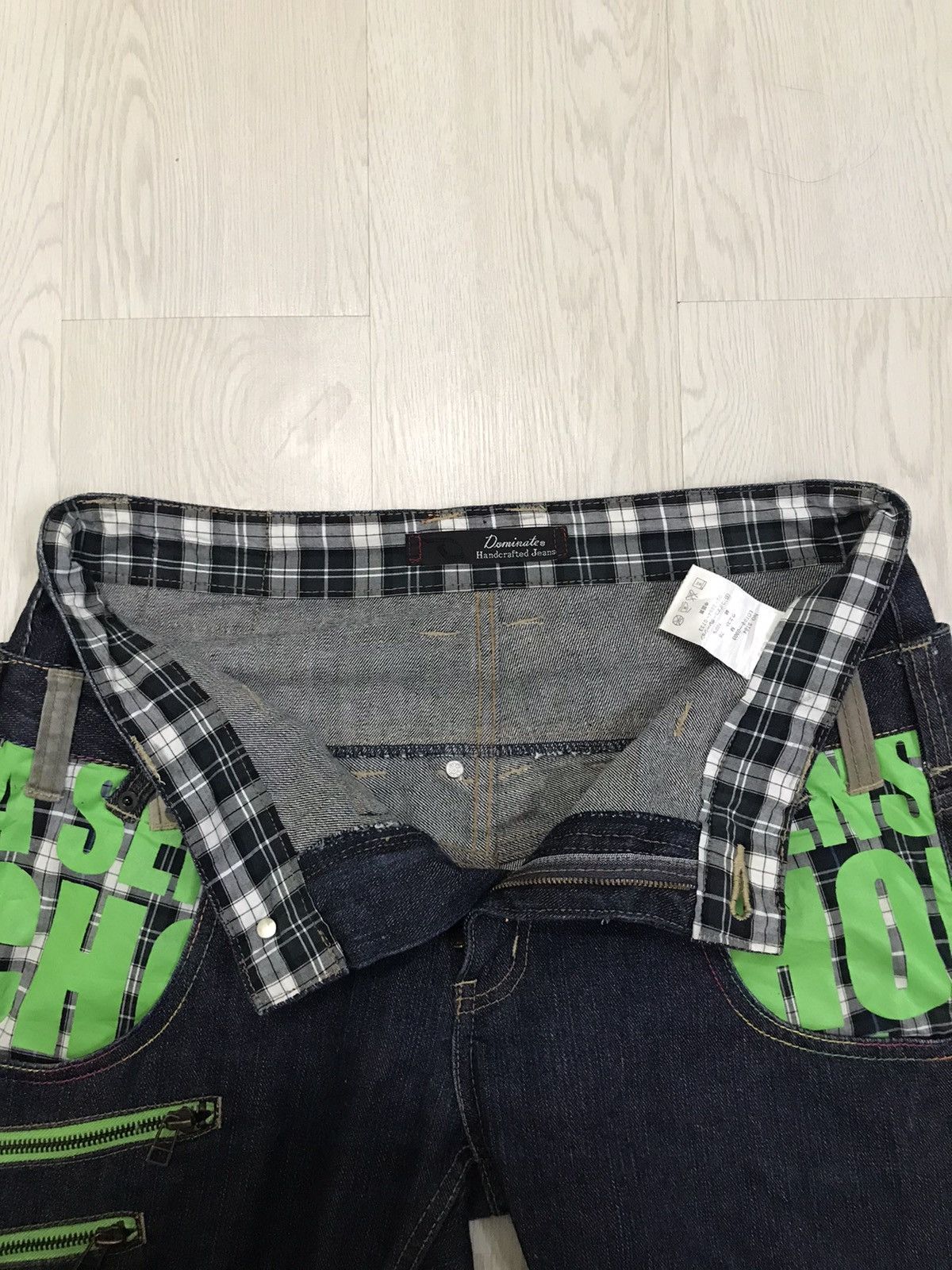 Japanese Brand × Vintage Dominate Handcrafted Japan Double Waist Jeans Size US 32 / EU 48 - 14 Thumbnail