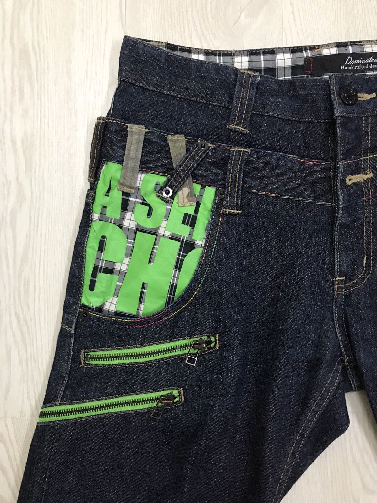 Japanese Brand × Vintage Dominate Handcrafted Japan Double Waist Jeans Size US 32 / EU 48 - 4 Thumbnail