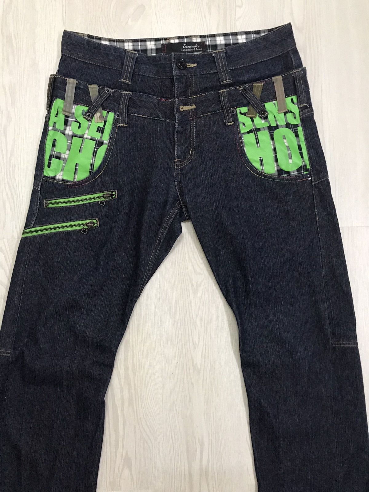 Japanese Brand × Vintage Dominate Handcrafted Japan Double Waist Jeans Size US 32 / EU 48 - 6 Thumbnail