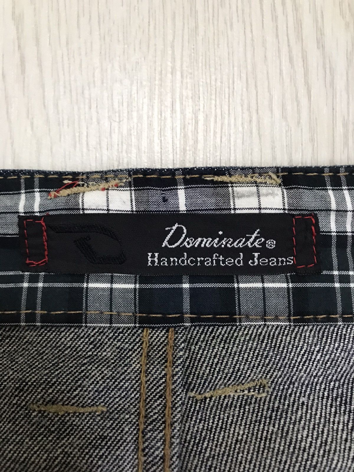 Japanese Brand × Vintage Dominate Handcrafted Japan Double Waist Jeans Size US 32 / EU 48 - 15 Thumbnail