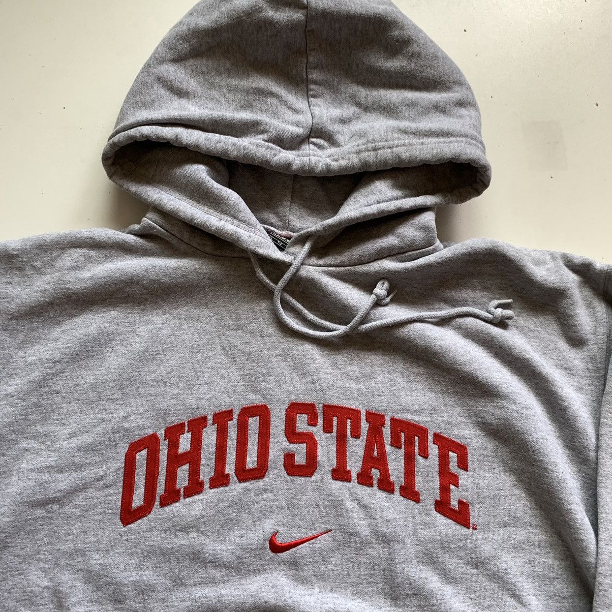 Nike Vintage 90s Nike Ohio state center swoosh hoodie sweater Size US XL / EU 56 / 4 - 2 Thumbnail