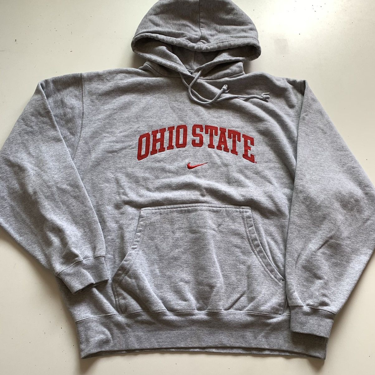 Nike Vintage 90s Nike Ohio state center swoosh hoodie sweater Size US XL / EU 56 / 4 - 1 Thumbnail