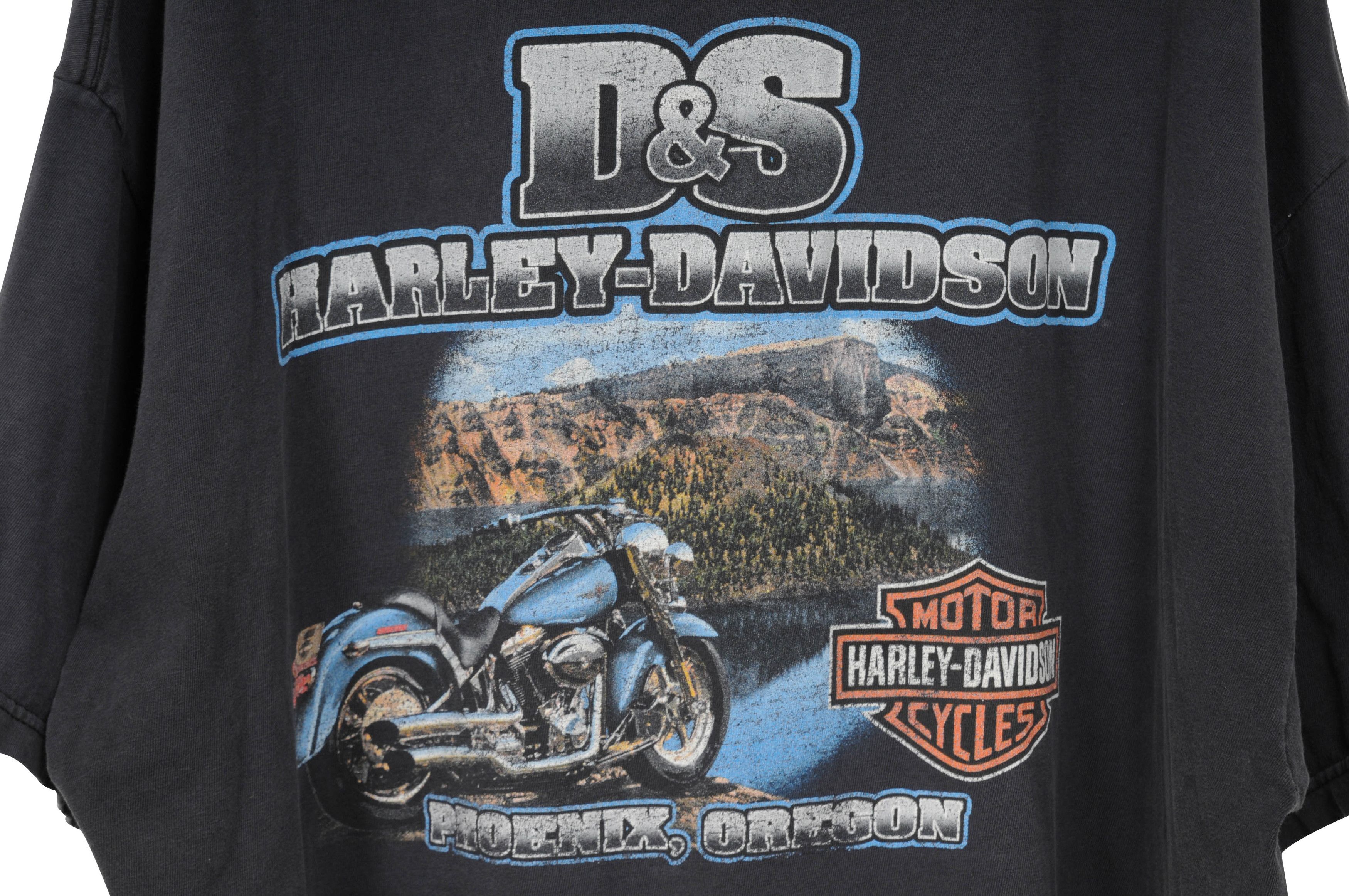 Harley Davidson Vintage Sun Faded Distressed Paint Logo Pocket T -00890 Size US XXL / EU 58 / 5 - 4 Thumbnail