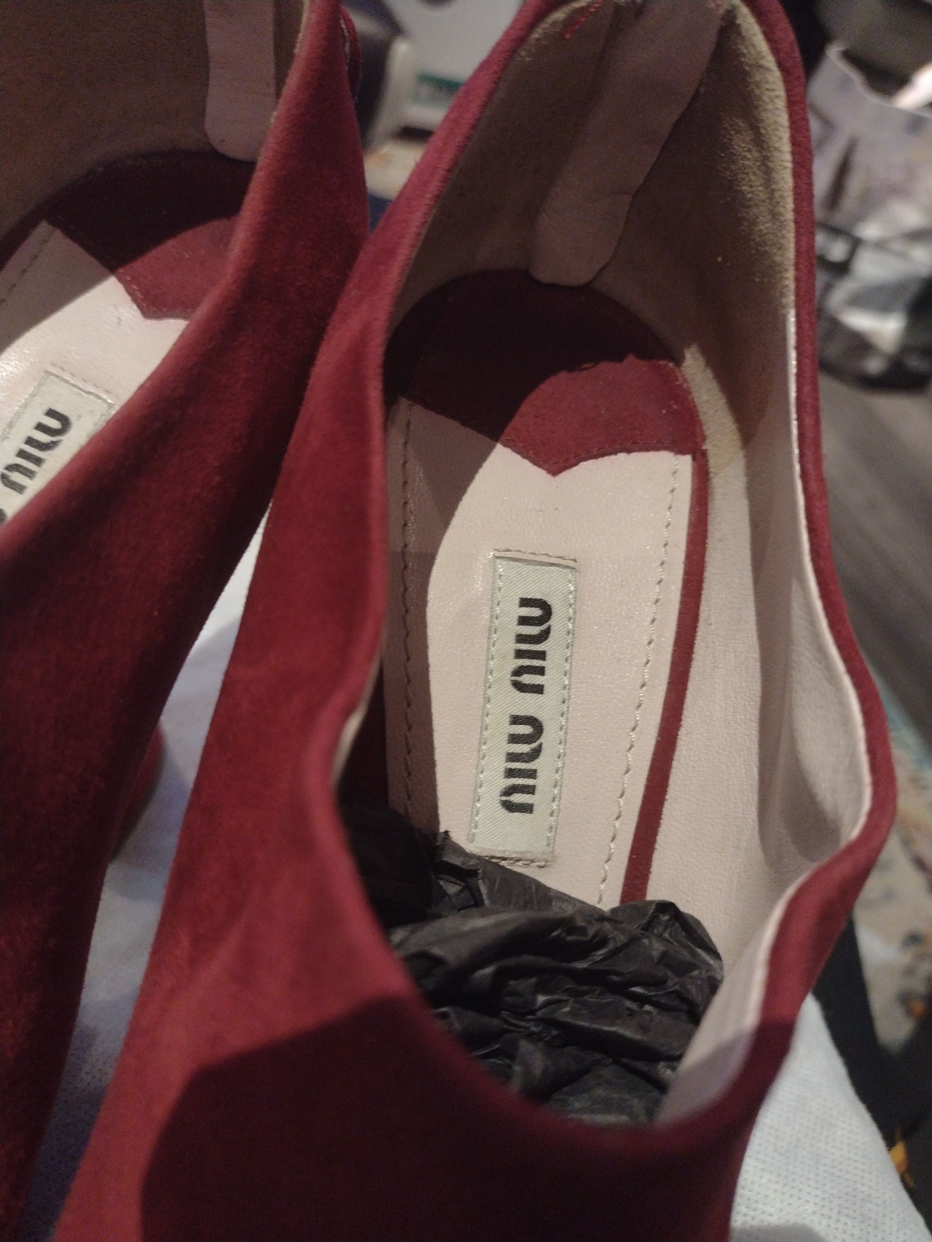Miu Miu Miu Miu VTG Mod Red suede high Heel Couture Size US 7 / EU 40 - 9 Thumbnail