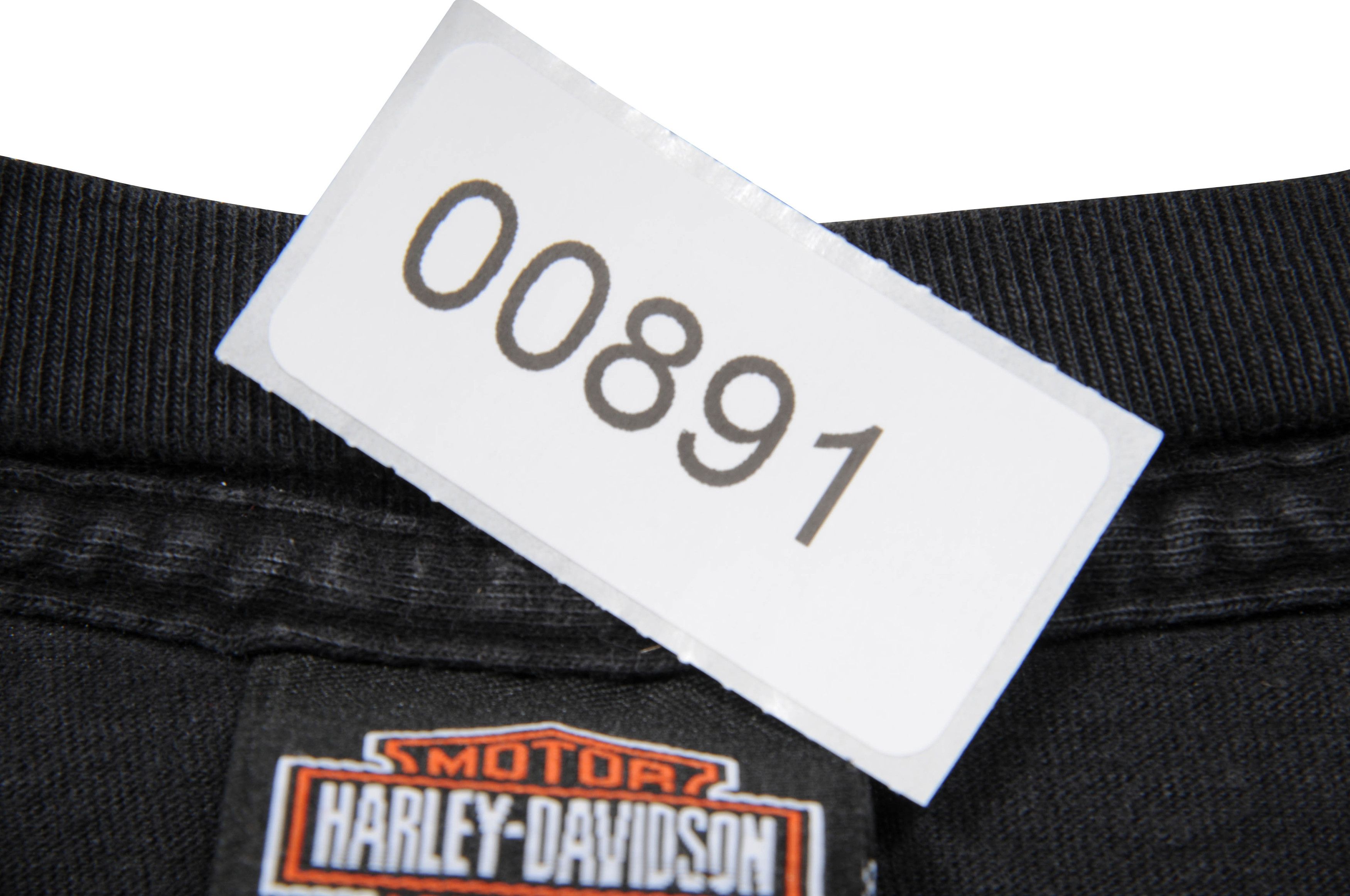 Harley Davidson Vintage Sun Faded Distressed Paint Logo T Shirt - 00891 Size US XL / EU 56 / 4 - 8 Thumbnail