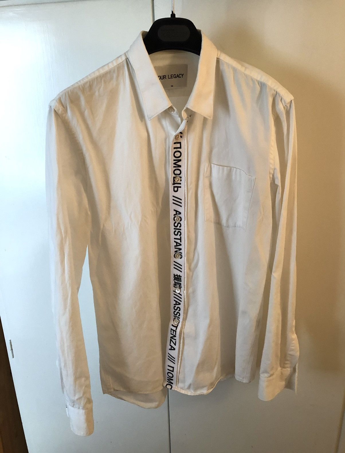 Our Legacy Rare 'ASSISTANCE' Our Legacy Shirt Size US L / EU 52-54 / 3 - 1 Thumbnail