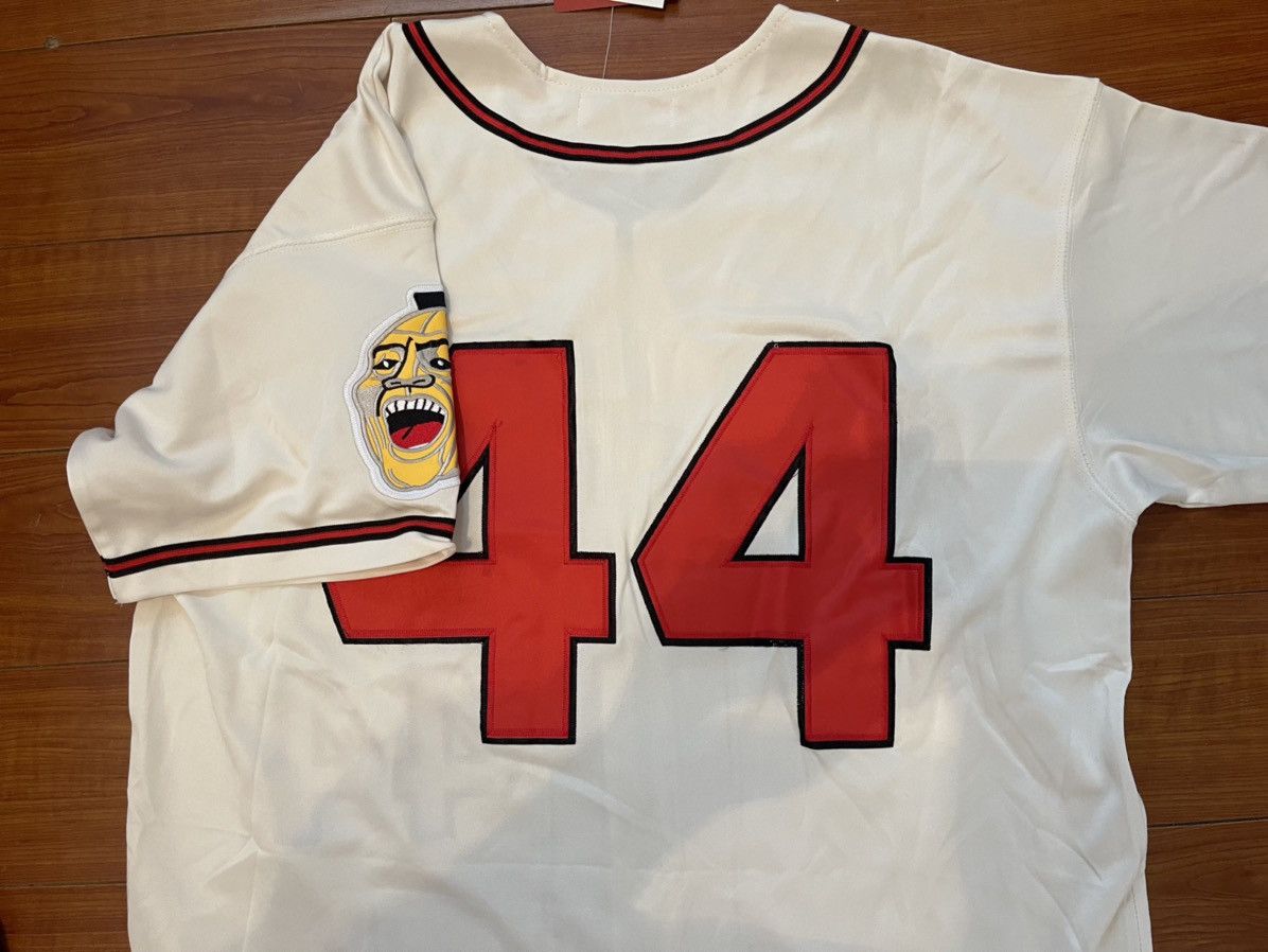 MLB Hank Aaron Atlanta Braves Cream Men’s Jersey #44 XLARGE Size US XL / EU 56 / 4 - 3 Thumbnail
