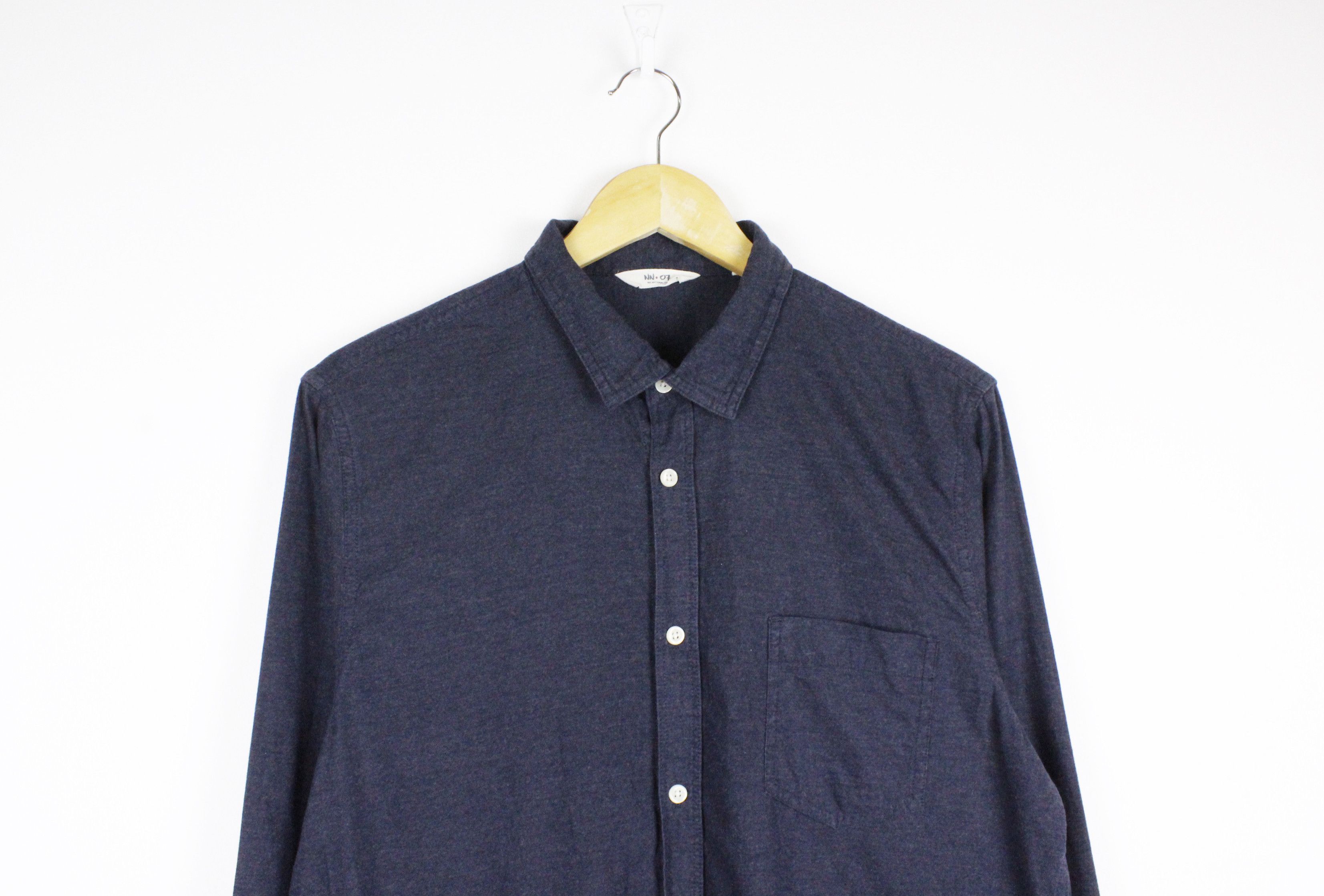 Flannel × NN07 Nn07 NoNationality07 Flannel Dark Grey Frede Shirt Size US M / EU 48-50 / 2 - 2 Thumbnail