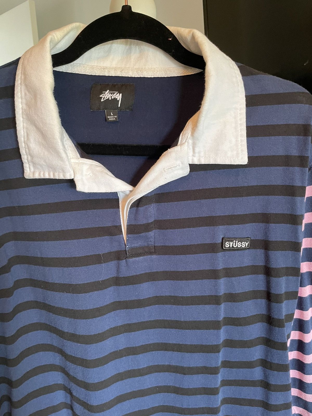 Stussy Multi stripe rugby Size US L / EU 52-54 / 3 - 3 Thumbnail