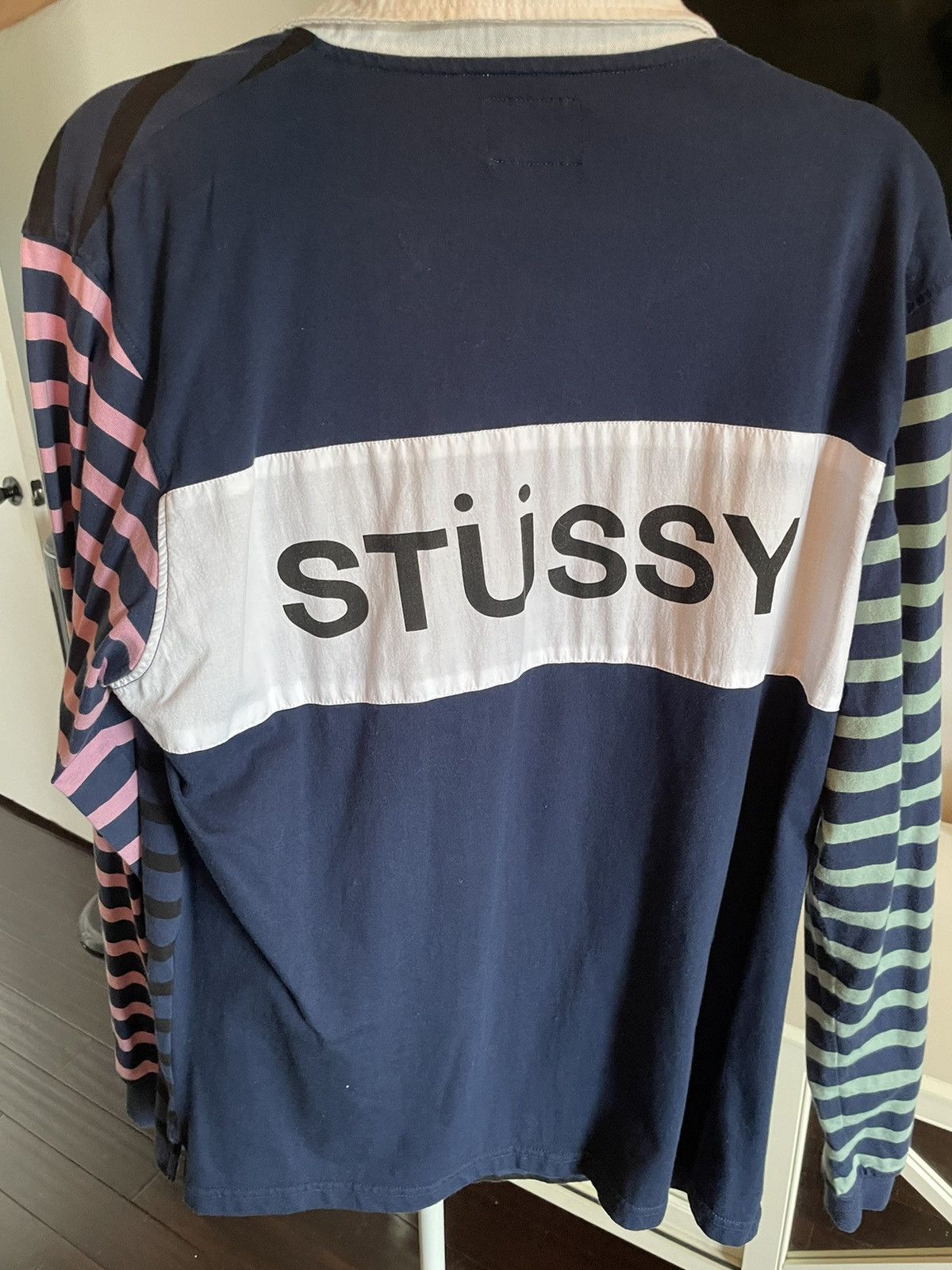 Stussy Multi stripe rugby Size US L / EU 52-54 / 3 - 1 Thumbnail