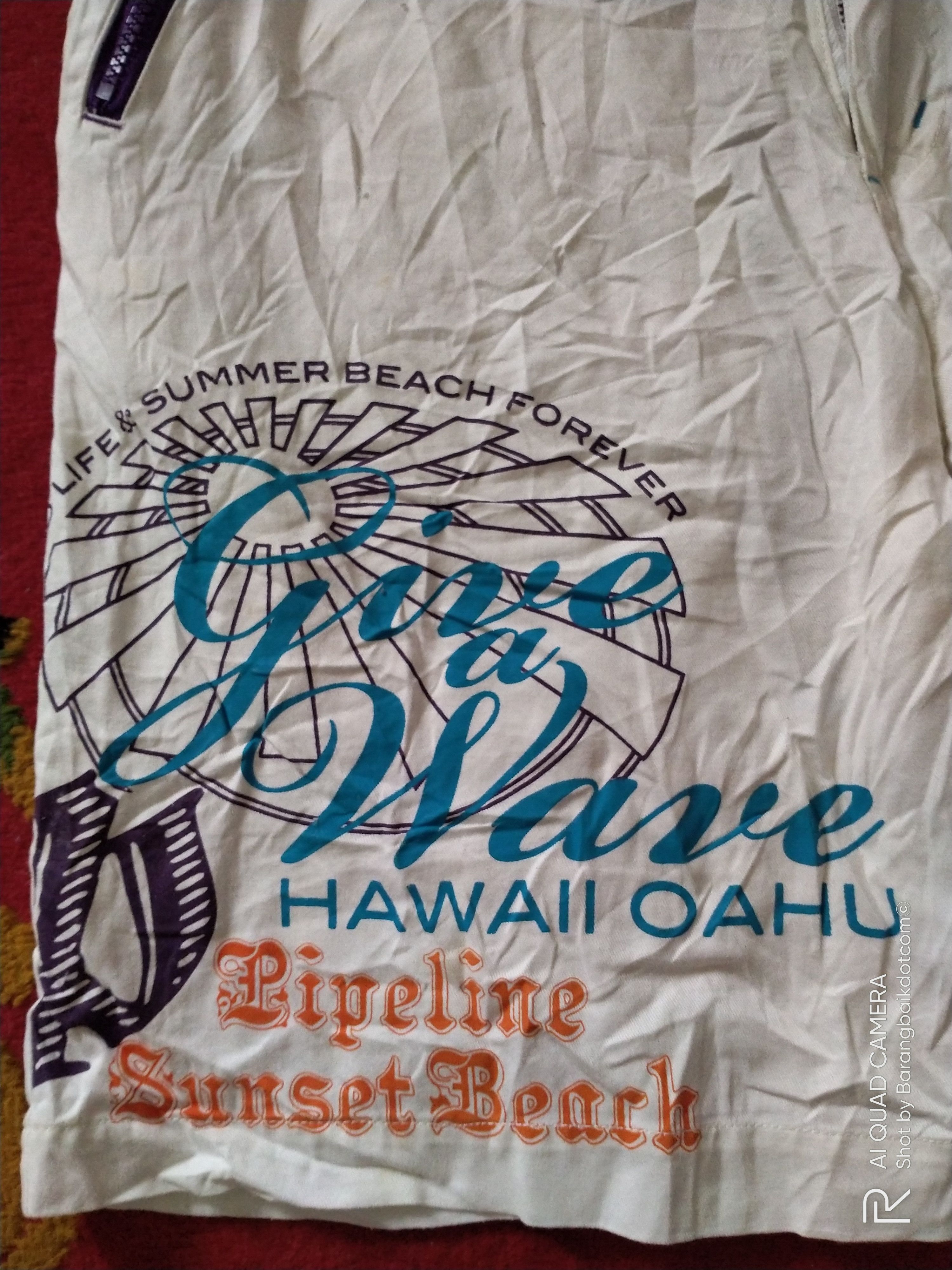 Urban Pipeline Pipeline Hawaii surf cotton short pants Size US 30 / EU 46 - 4 Thumbnail