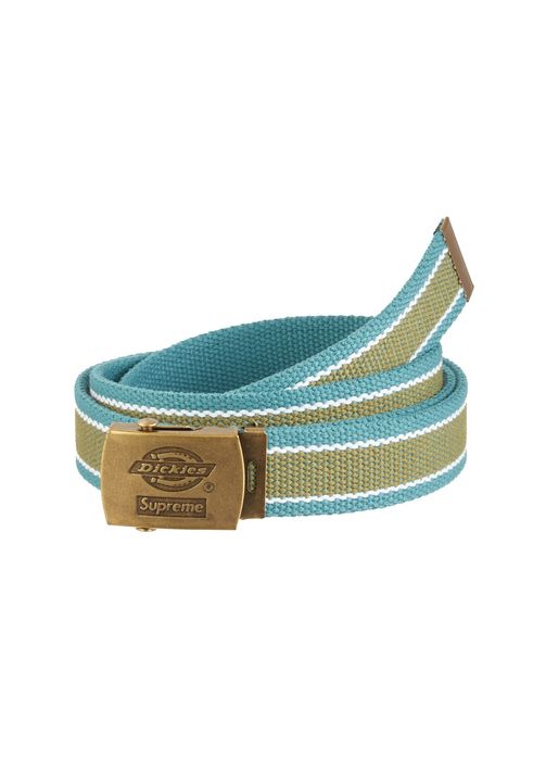 Supreme Supreme x Dickies Stripe Webbing Belt Teal | Grailed