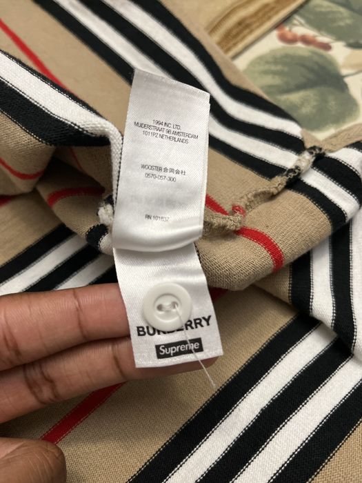 Supreme Supreme X Burberry Rugby/LS Polo - Beige/Size L | Grailed