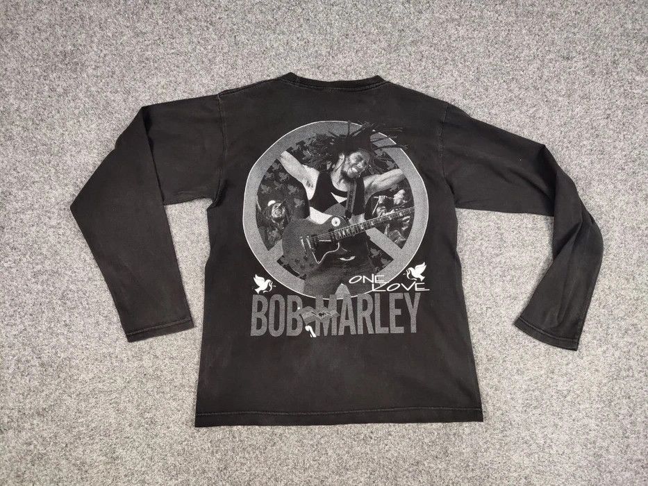 Bob Marley Vintage 90's Bob Marley One Love Long Sleeve All Over Print Size US M / EU 48-50 / 2 - 7 Thumbnail