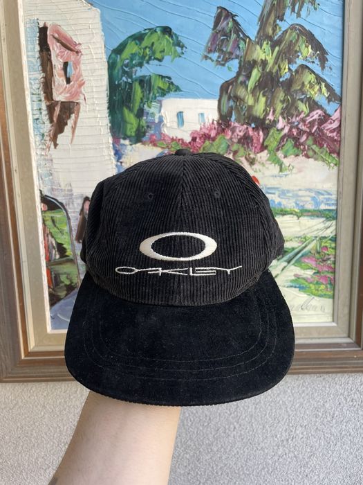 Vintage Oakley Vintage 90s Hat Corduroy Cap Rare Hype Software USA