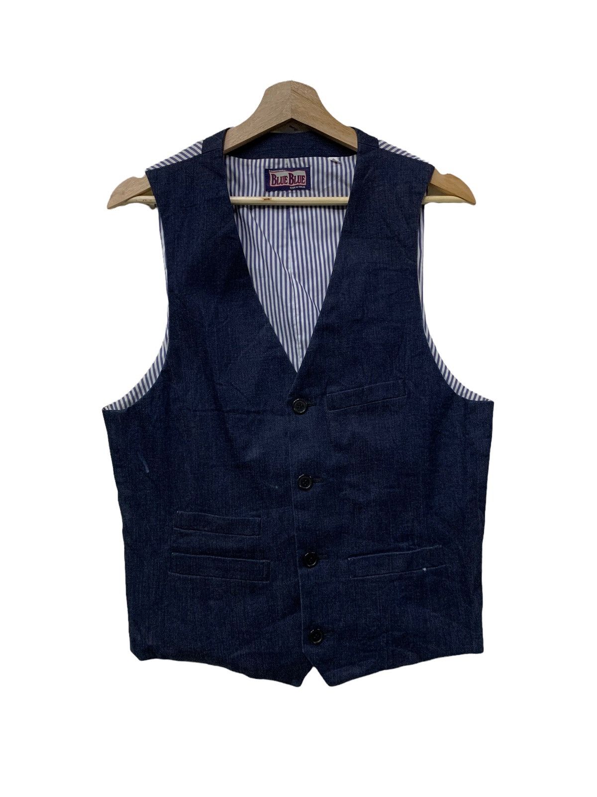 🔥BLUE BLUE JAPAN DENIM VEST JACKET