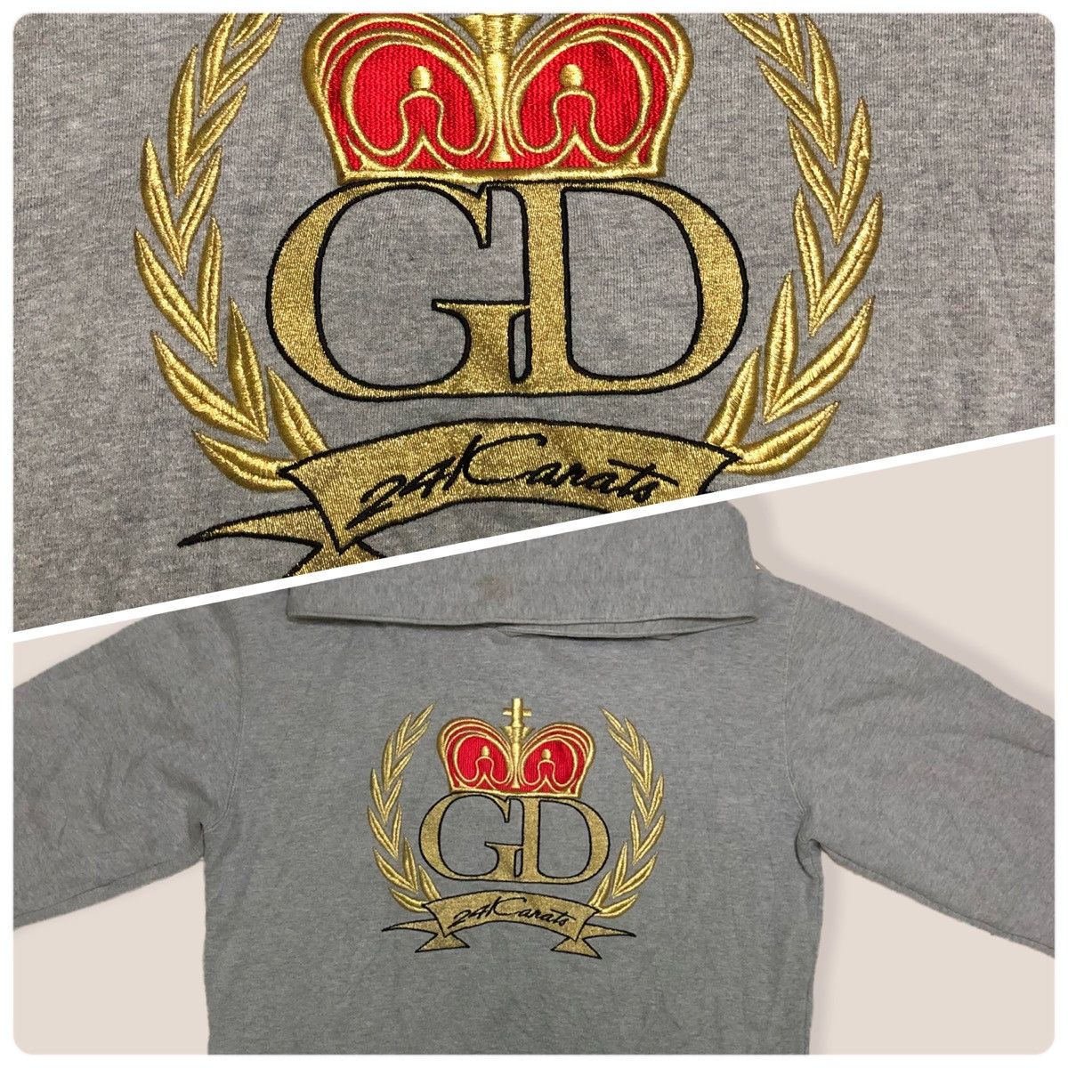 Japanese Brand × Vintage Japan 24 Karats Gold Diggers Sweatshirt Hoodie Size US L / EU 52-54 / 3 - 1 Thumbnail