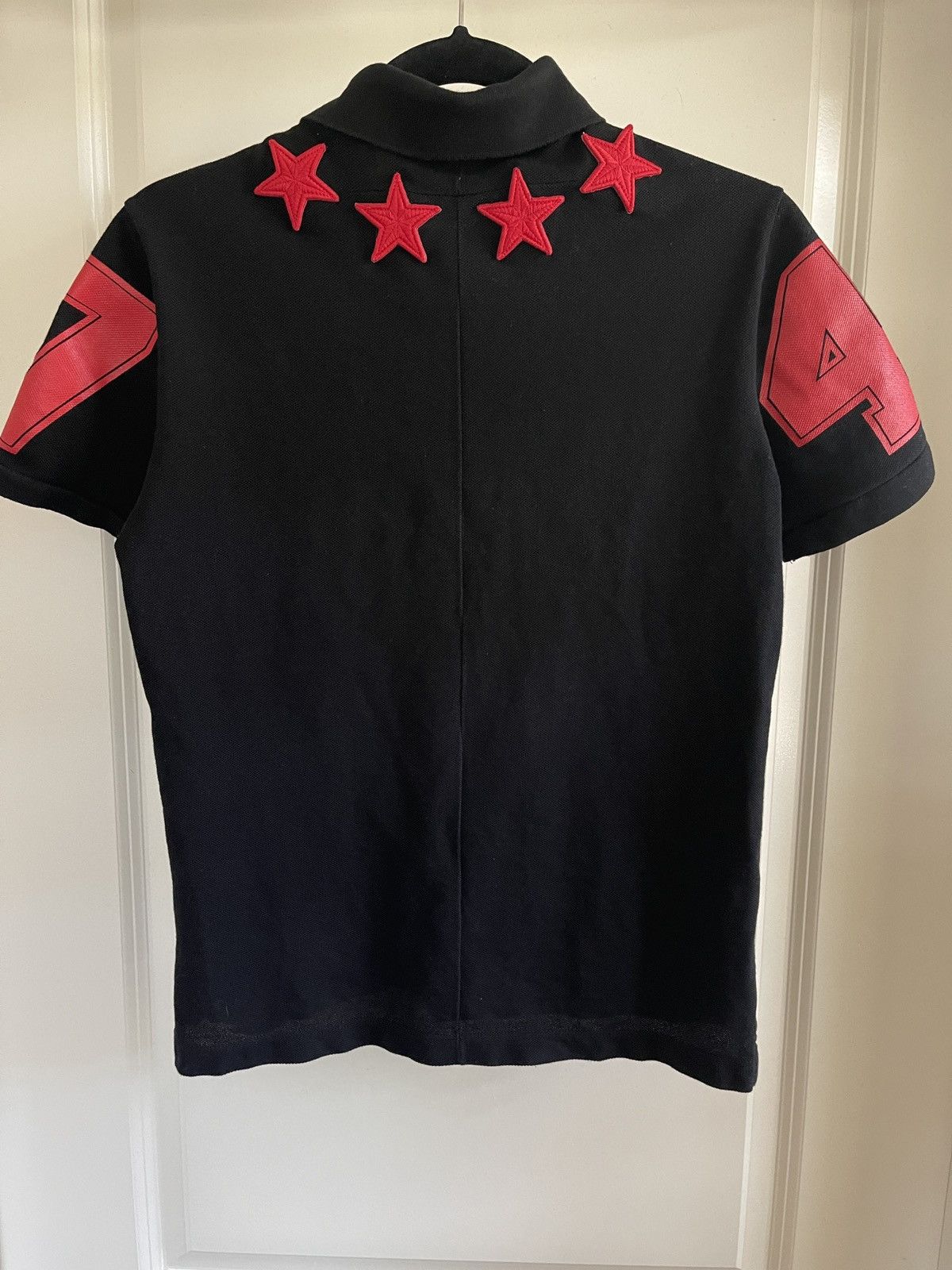 Givenchy Black shops & Red Classic Stars Polo