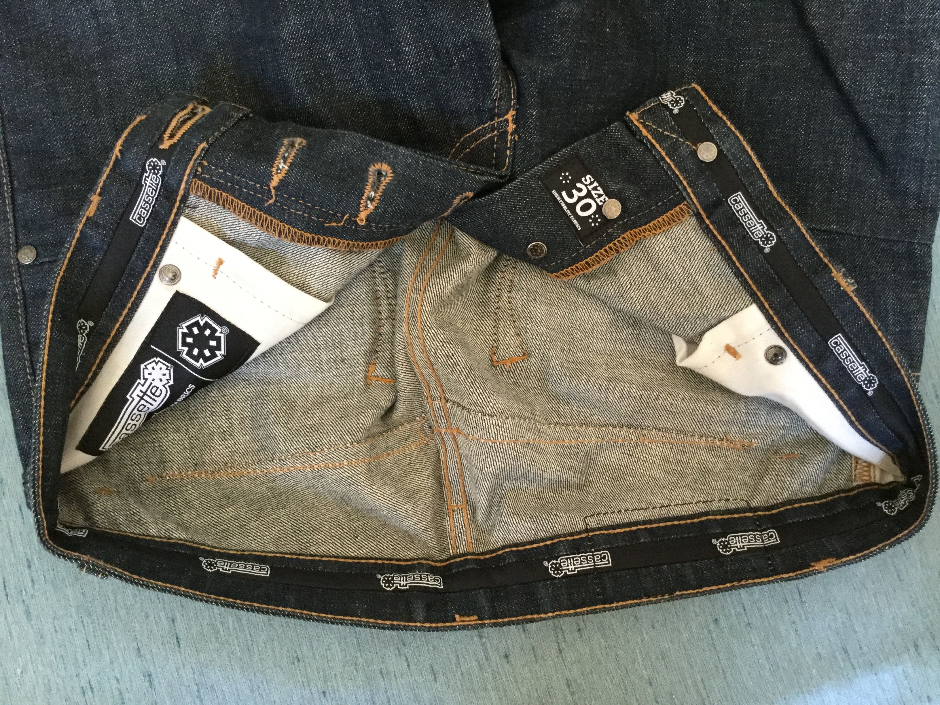 Cassette Deep Indigo Selvedge Denim Jeans 30 x 36 Grailed