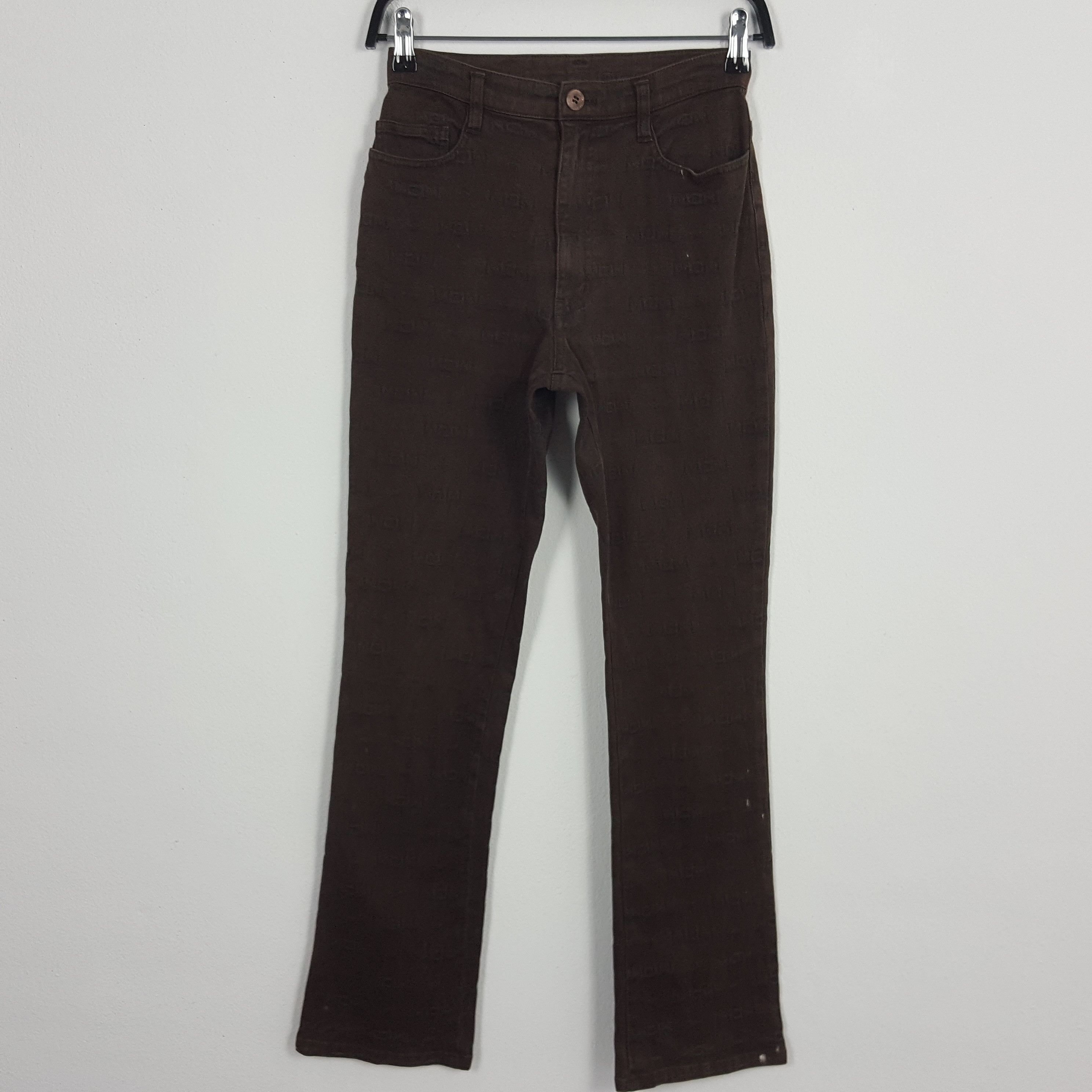 MCM monogram design trousers pants