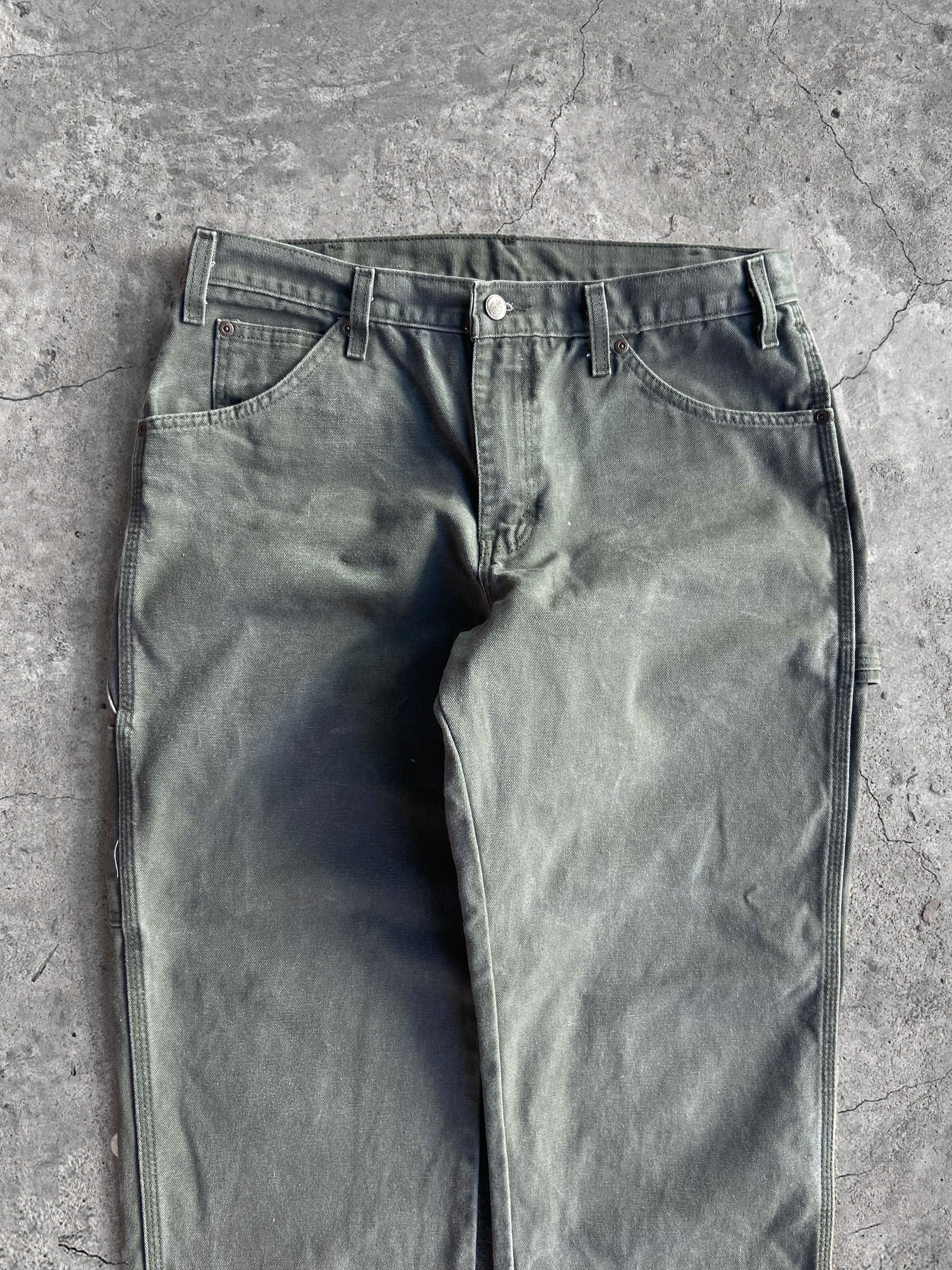 Dickies DICKIES Faded Green Carpenter Pants "32x32" Size US 33 - 6 Thumbnail