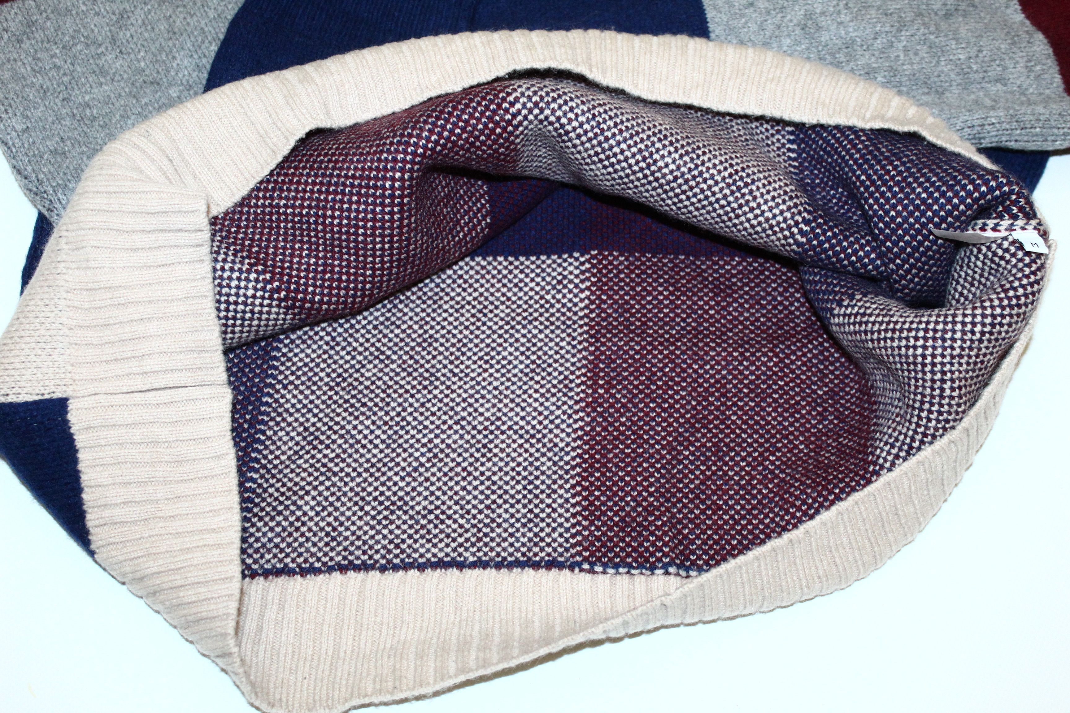 Japanese Brand A public announcement NY Jacquard Colorblock Crew Sweater Size US M / EU 48-50 / 2 - 5 Thumbnail